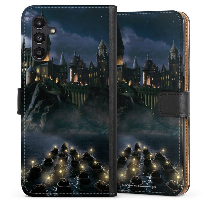 DeinDesign Handyhülle Hogwarts by Night Samsung Galaxy A04s Hülle Handy Flip Case Wallet Cover