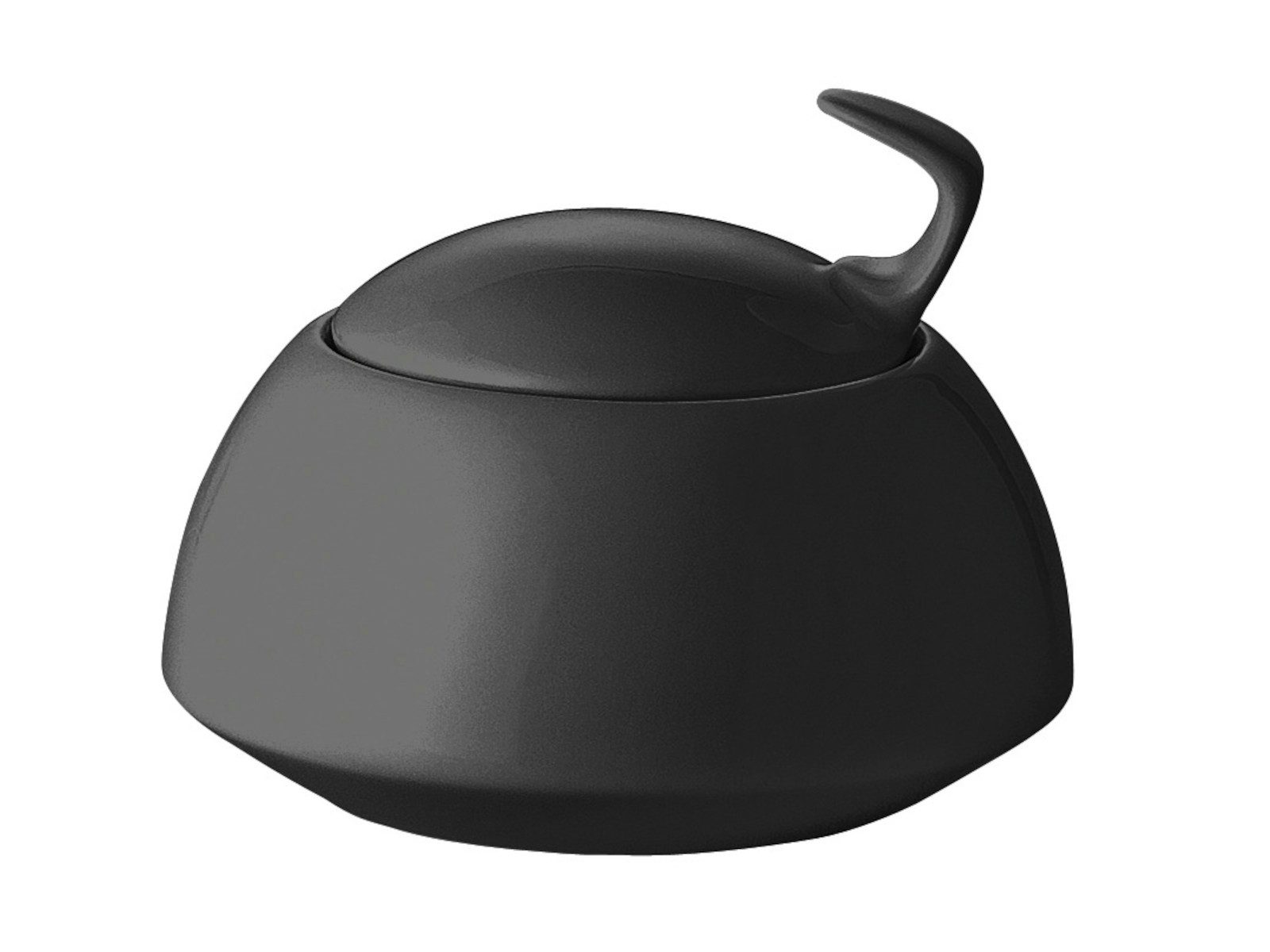 Rosenthal Zuckerdose TAC Gropius Black Zuckerdose 6 P., Porzellan
