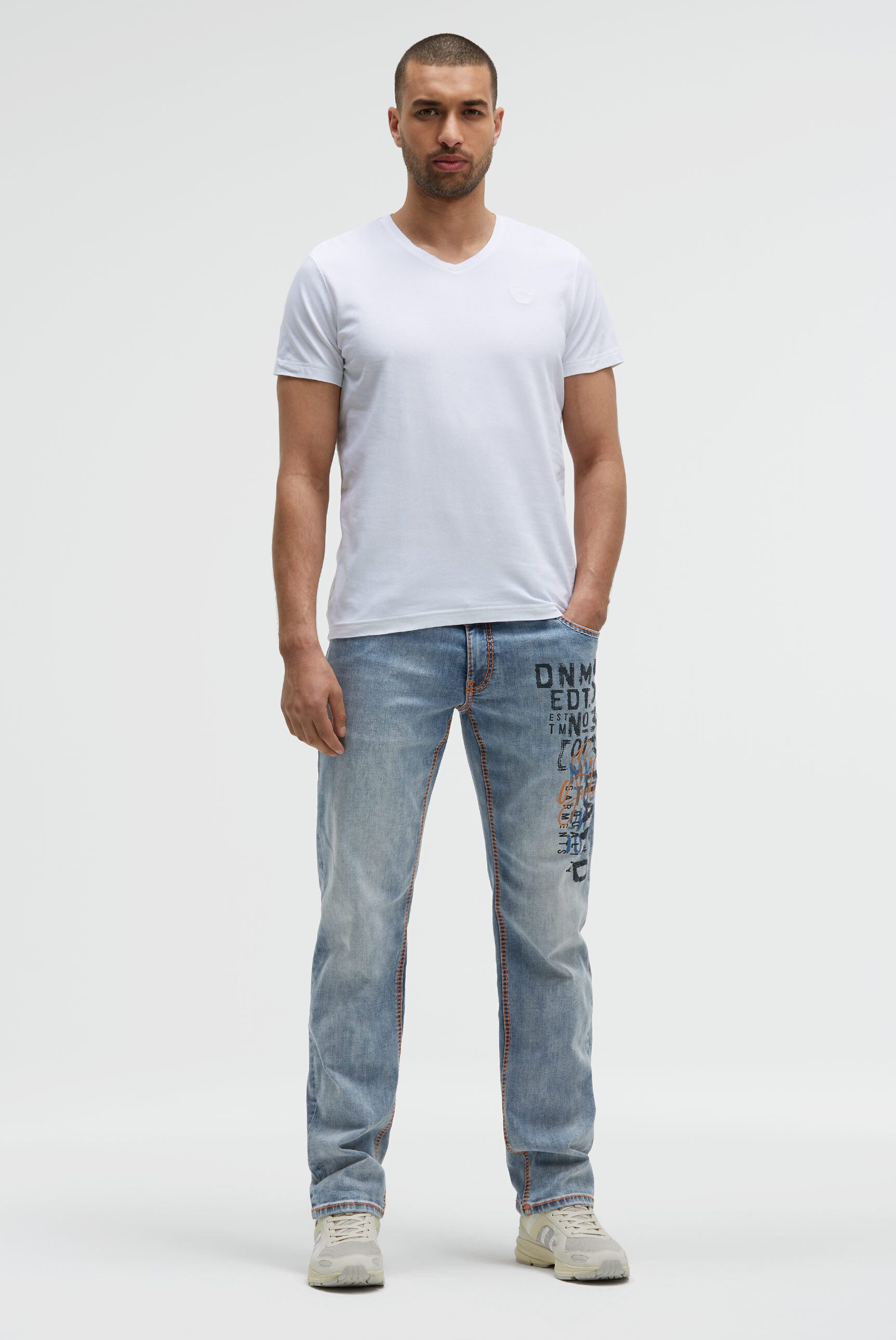 CAMP DAVID Comfort-fit-Jeans mit zwei Leibhöhen