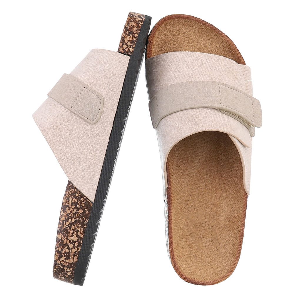 Ital-Design Bequeme Damenschuhe mit Klettverschluss für die Freizeit Pantol günstig online kaufen