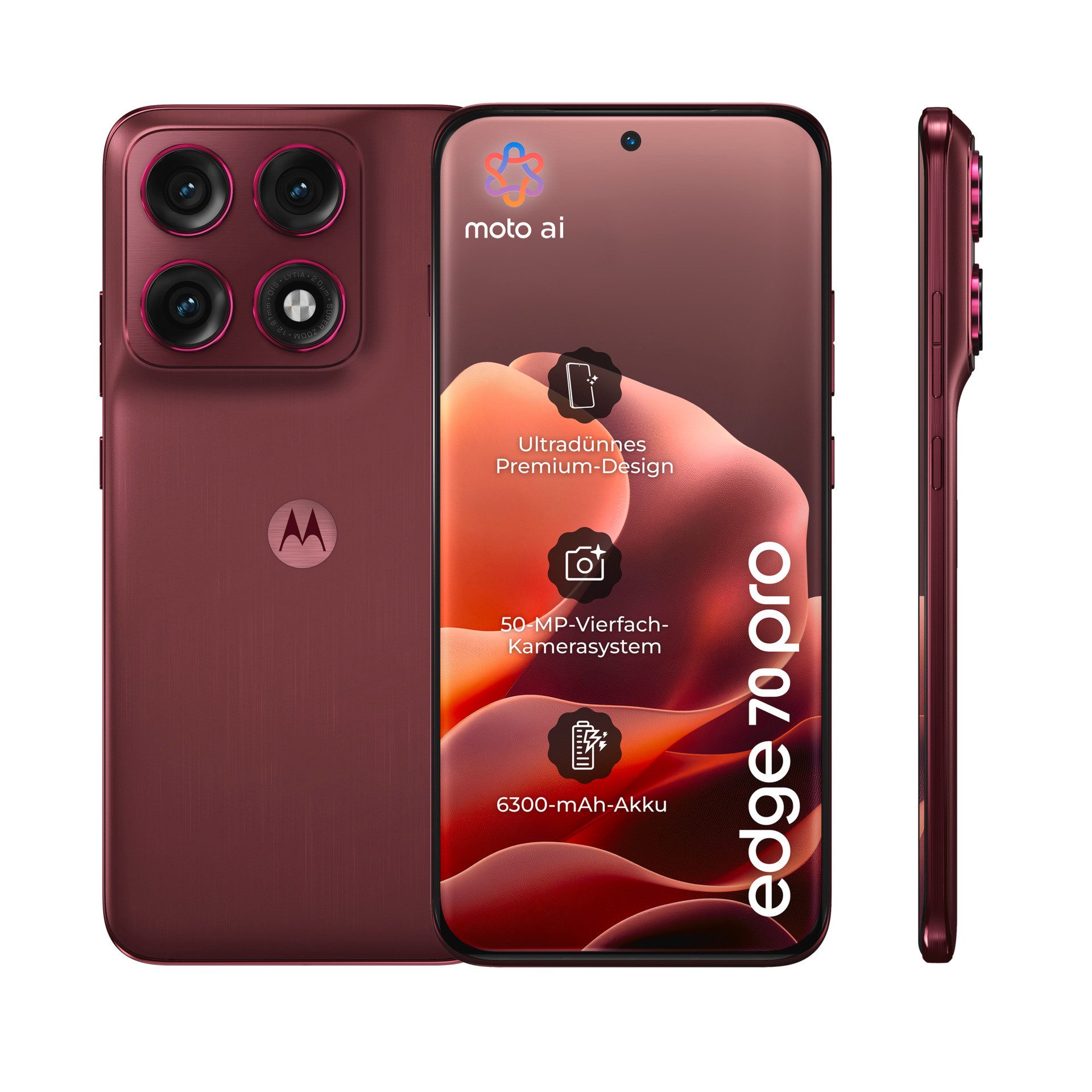 Motorola Edge 70 Pro Smartphone (17,2 cm/6,78 Zoll, 256 GB Speicherplatz, 50 MP Kamera)
