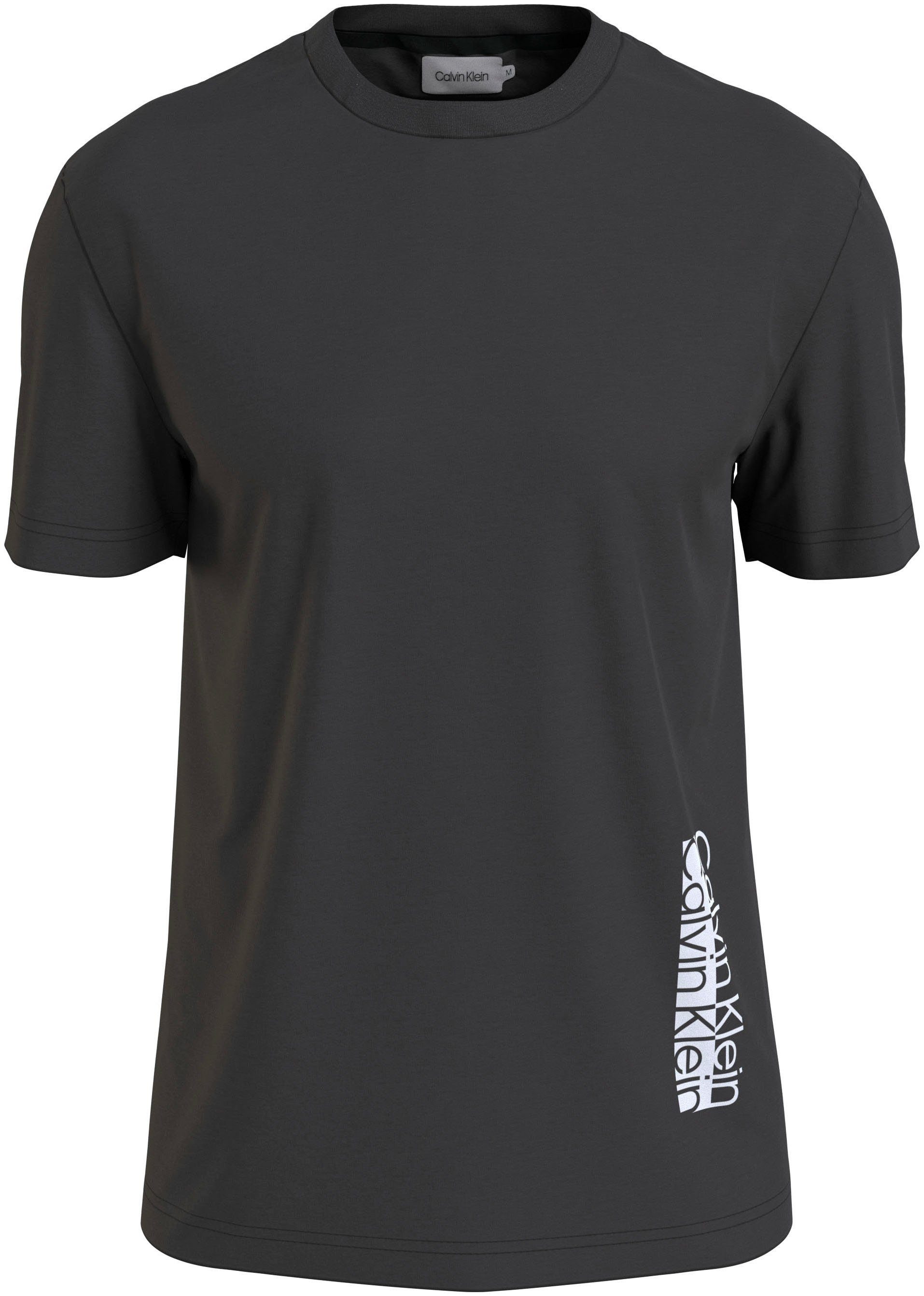 Calvin Klein T-Shirt OFF-PLACED LOGO T-SHIRT Ck Black