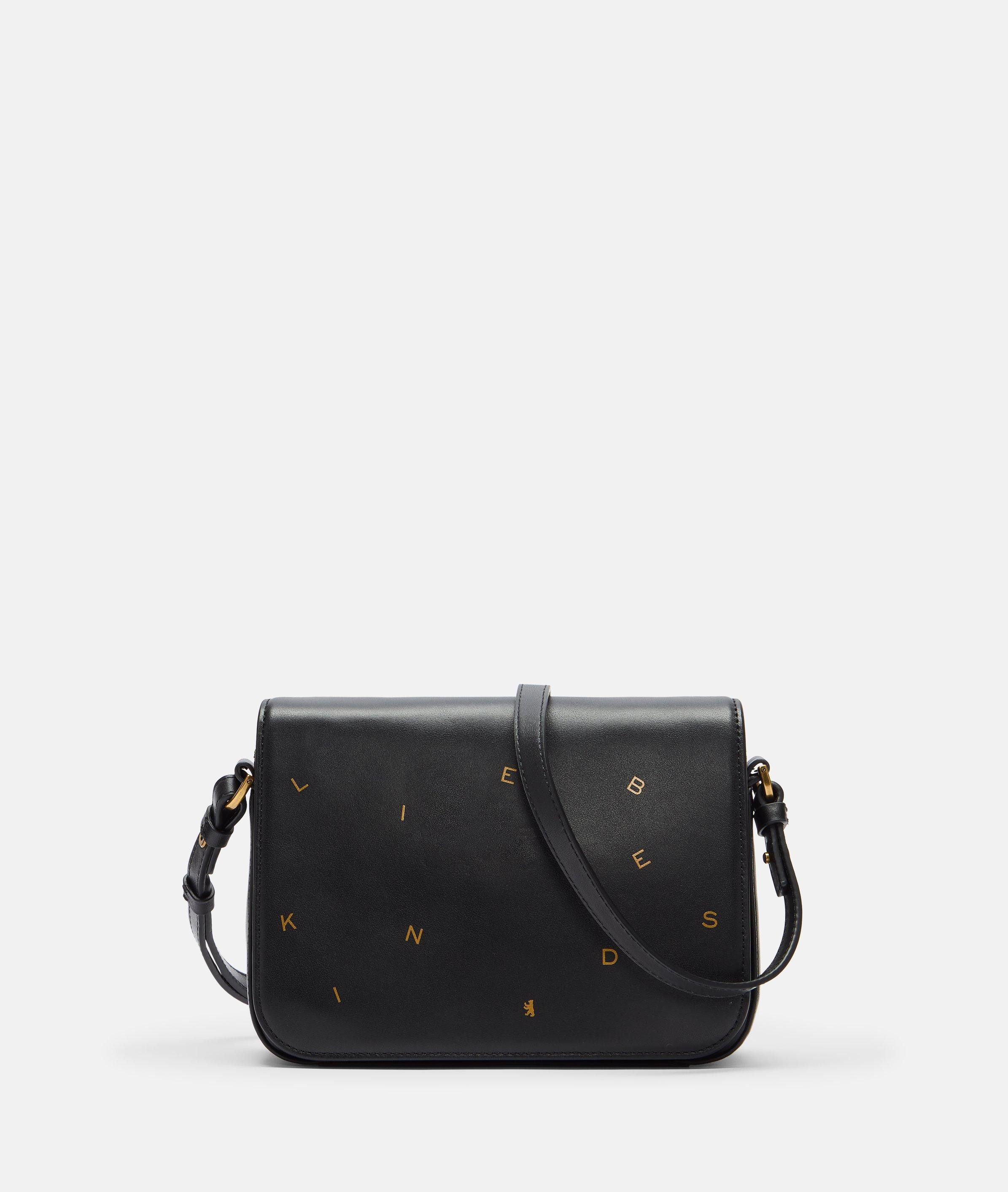 Liebeskind Berlin Umhängetasche Dancing Letters Clarice Crossbody S, Handliche Umhängetasche aus Nappaleder
