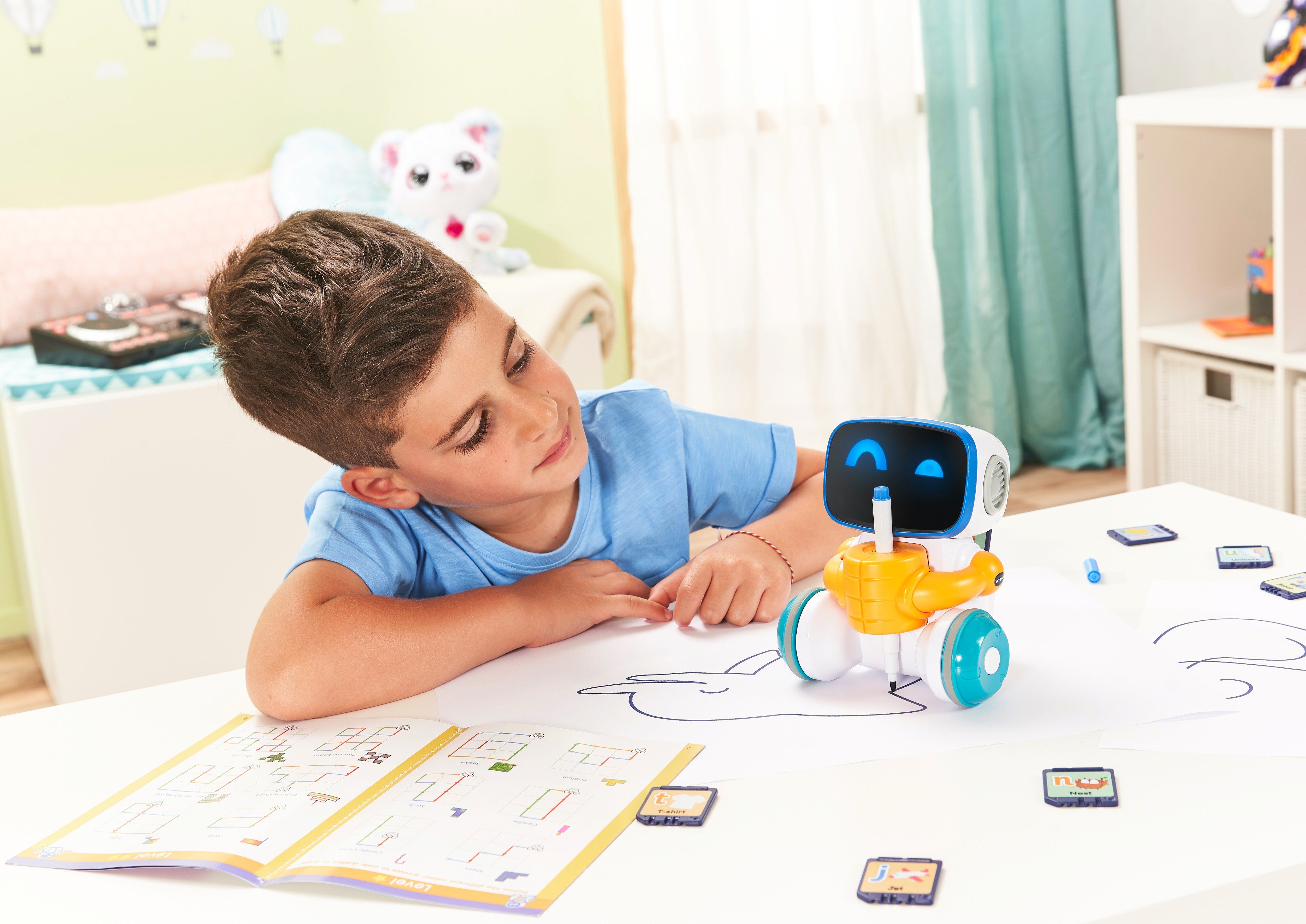 Vtech® Lernspielzeug School, clevere Ready der Codi, Set Mal-Roboter