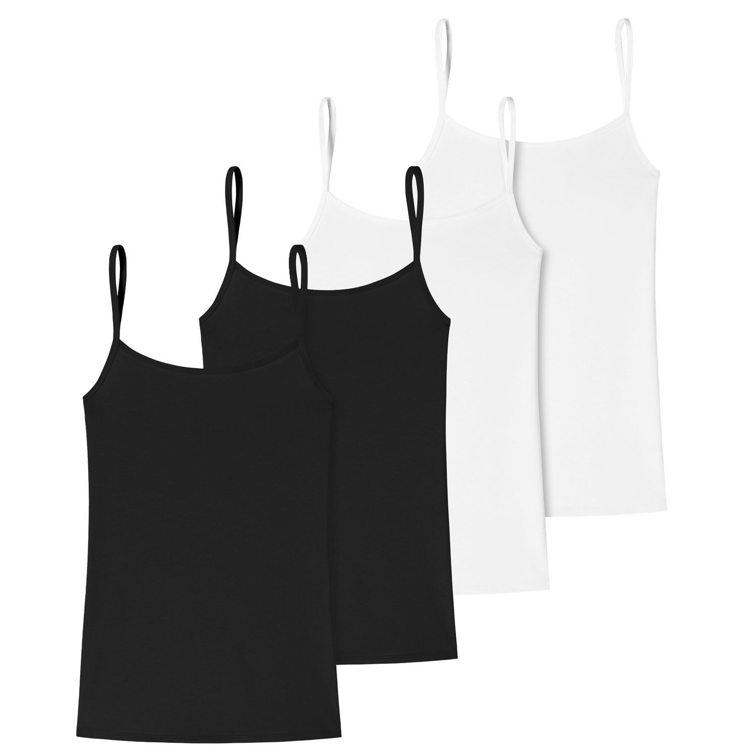 uncover by SCHIESSER Unterhemd (2-St., Set) schmale Träger, schlichte Ausführung, 4er Pack