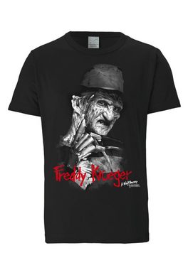 LOGOSHIRT T-Shirt Nightmare On Elm Street – Freddy Krueger mit trendigem Frontprint
