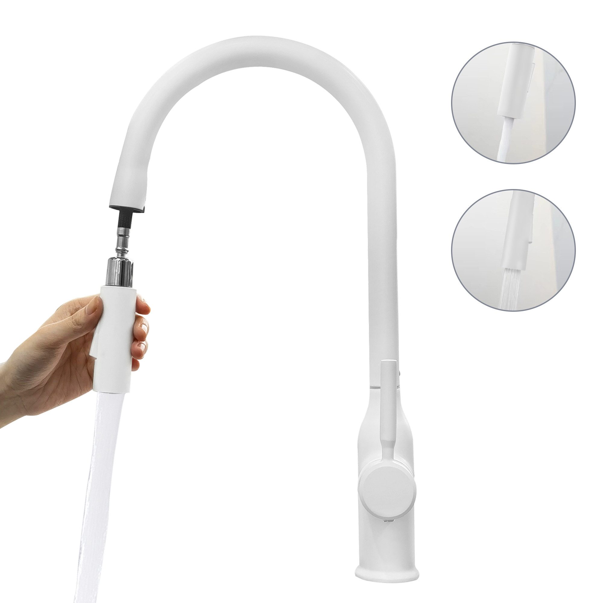 SEHAUSEU Küchenarmatur Wasserhahn Küche Bad Spültischarmatur Waschtischarma günstig online kaufen