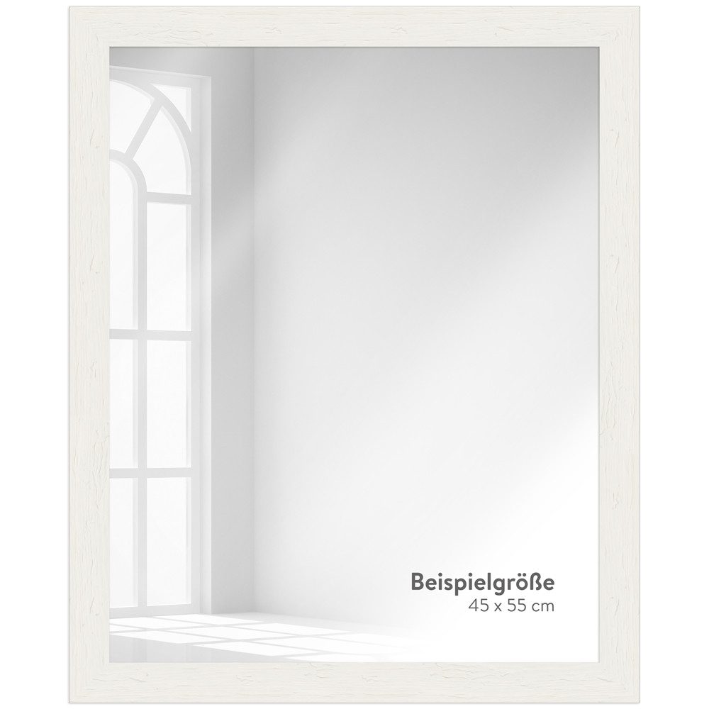 WANDStyle Wandspiegel H750, Landhaus Spiegel Weiß 45x55cm, Wandspiegel, Ganzkörperspiegel Groß – Bild 4 von 5