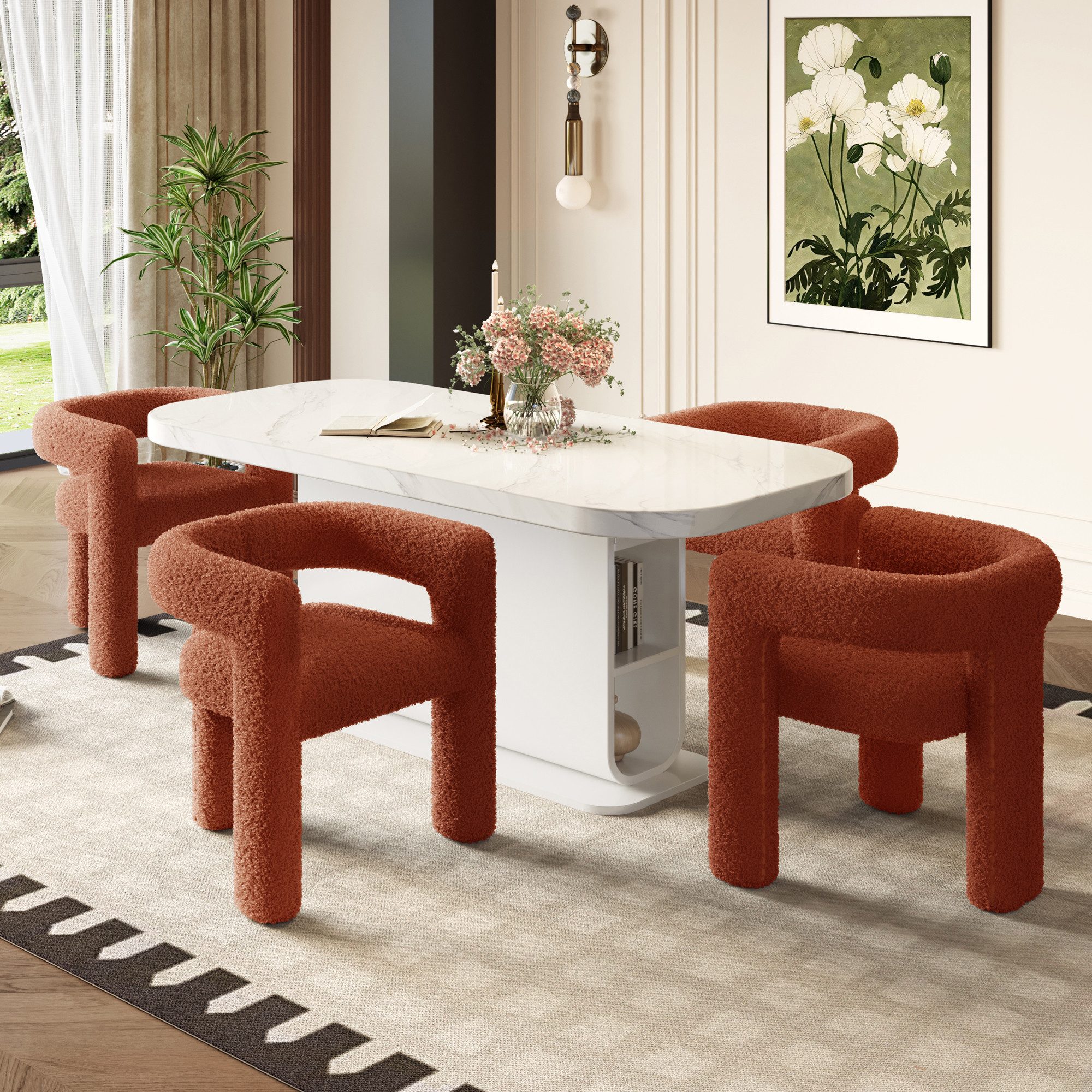 KLAM HOME Esszimmerstuhl Ergonomischer Sessel mit günstig online kaufen