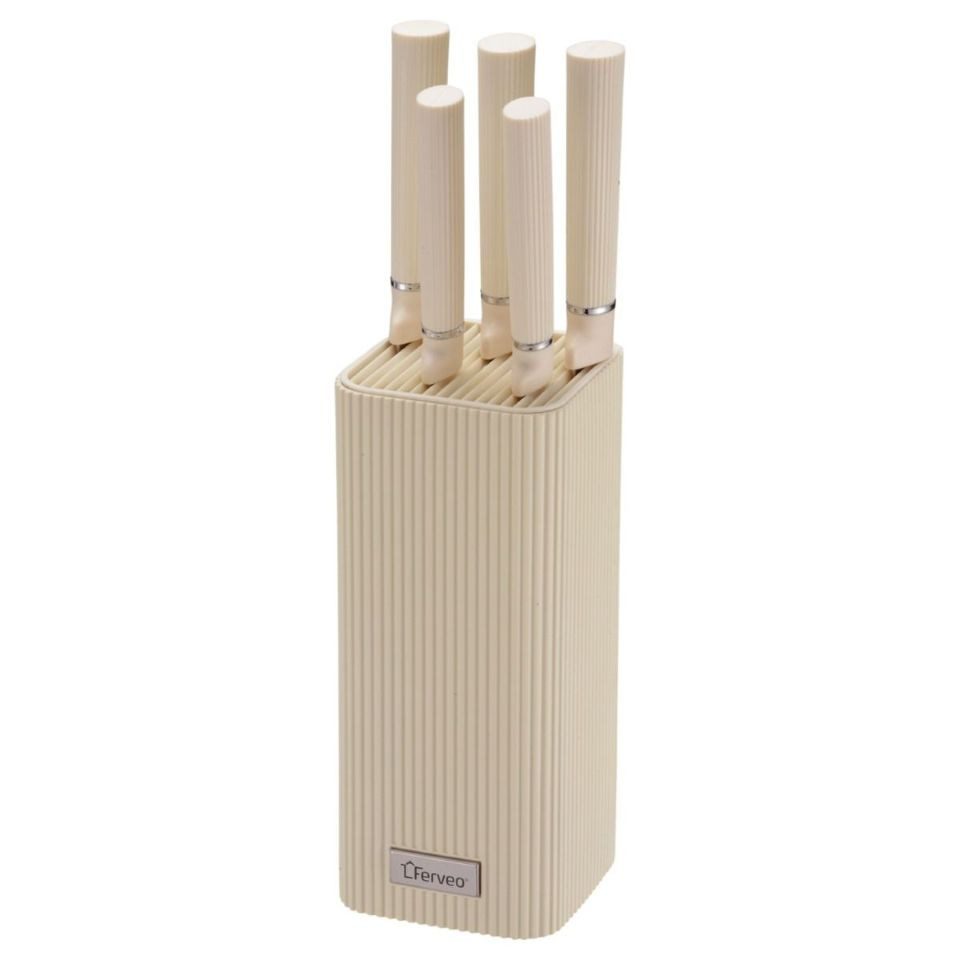 Ferveo Messer-Set Yadis Creme-Beige (1-tlg)