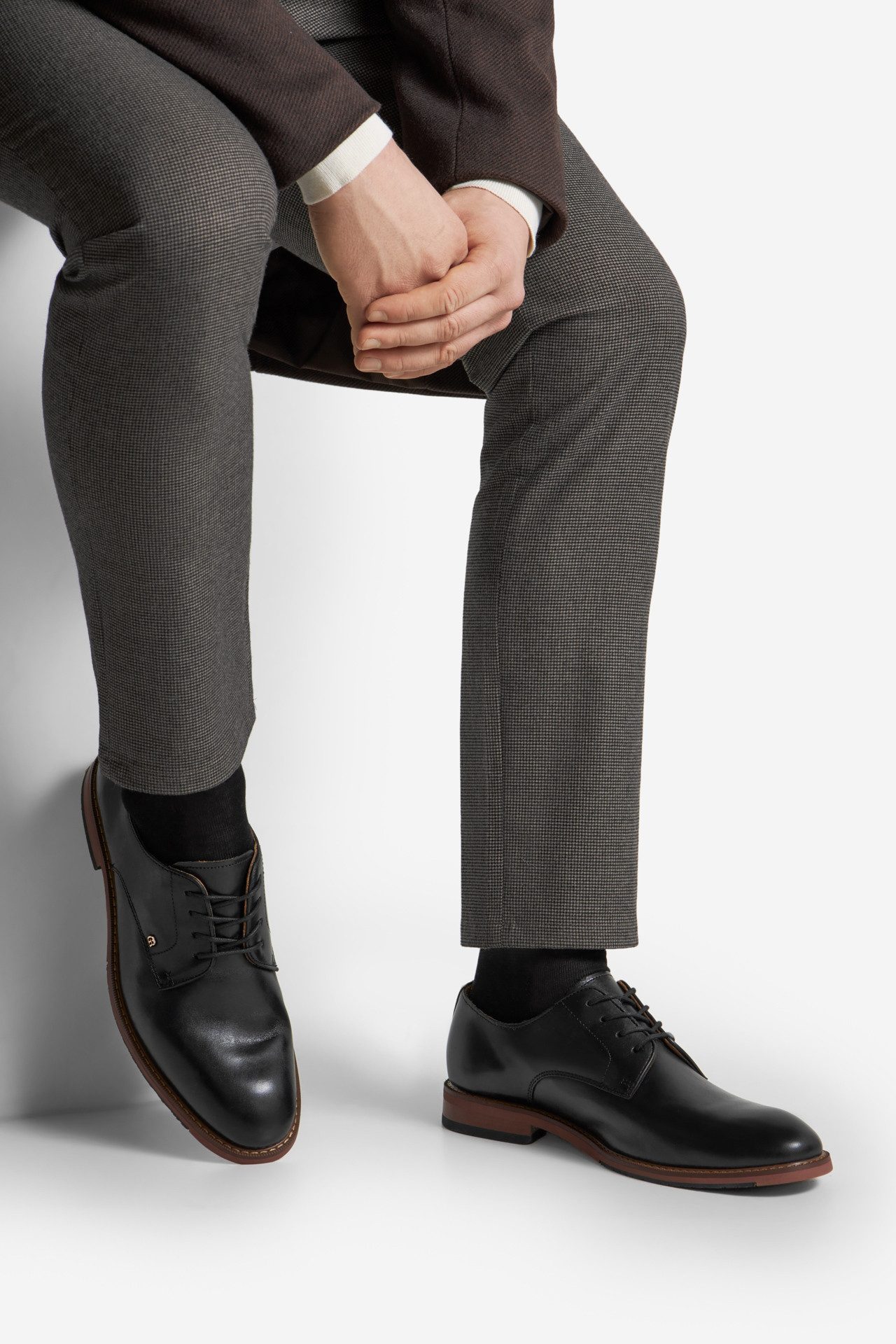 GINO ROSSI Gino Rossi DANTE2‑01 125AM – Herren-Schnürschuhe aus Leder Schwarz Schnürschuh Klassisch, elegant, weiches Innenmaterial