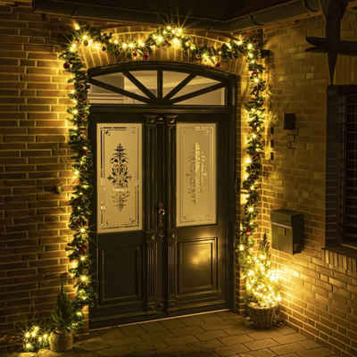 HI Christbaumschmuck Weihnachtsgirlande 80 LEDs Warmweiß (1-tlg)