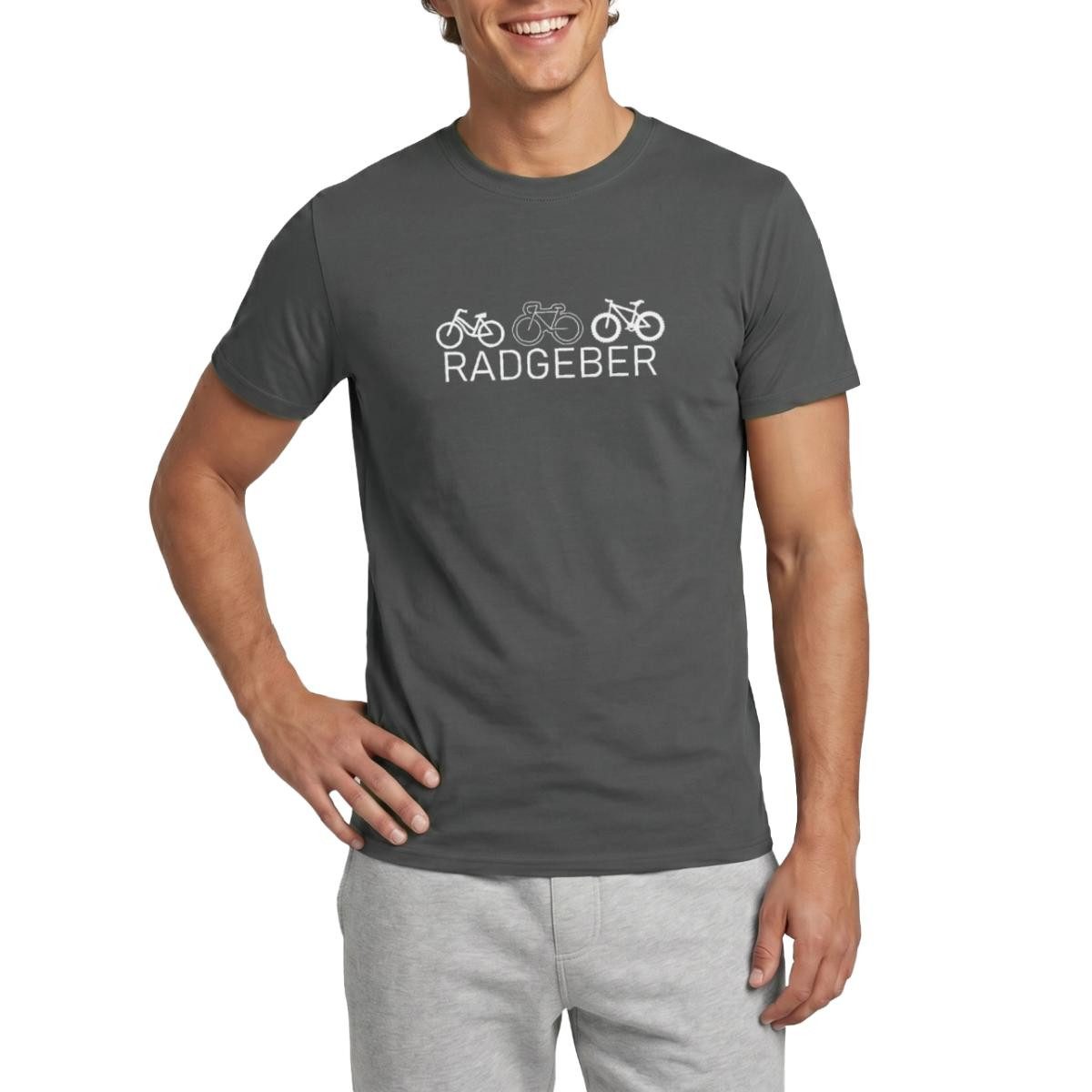 Spreadshirt T-Shirt Radgeber, Fahrradhumor Männer T-Shirt (1-tlg)