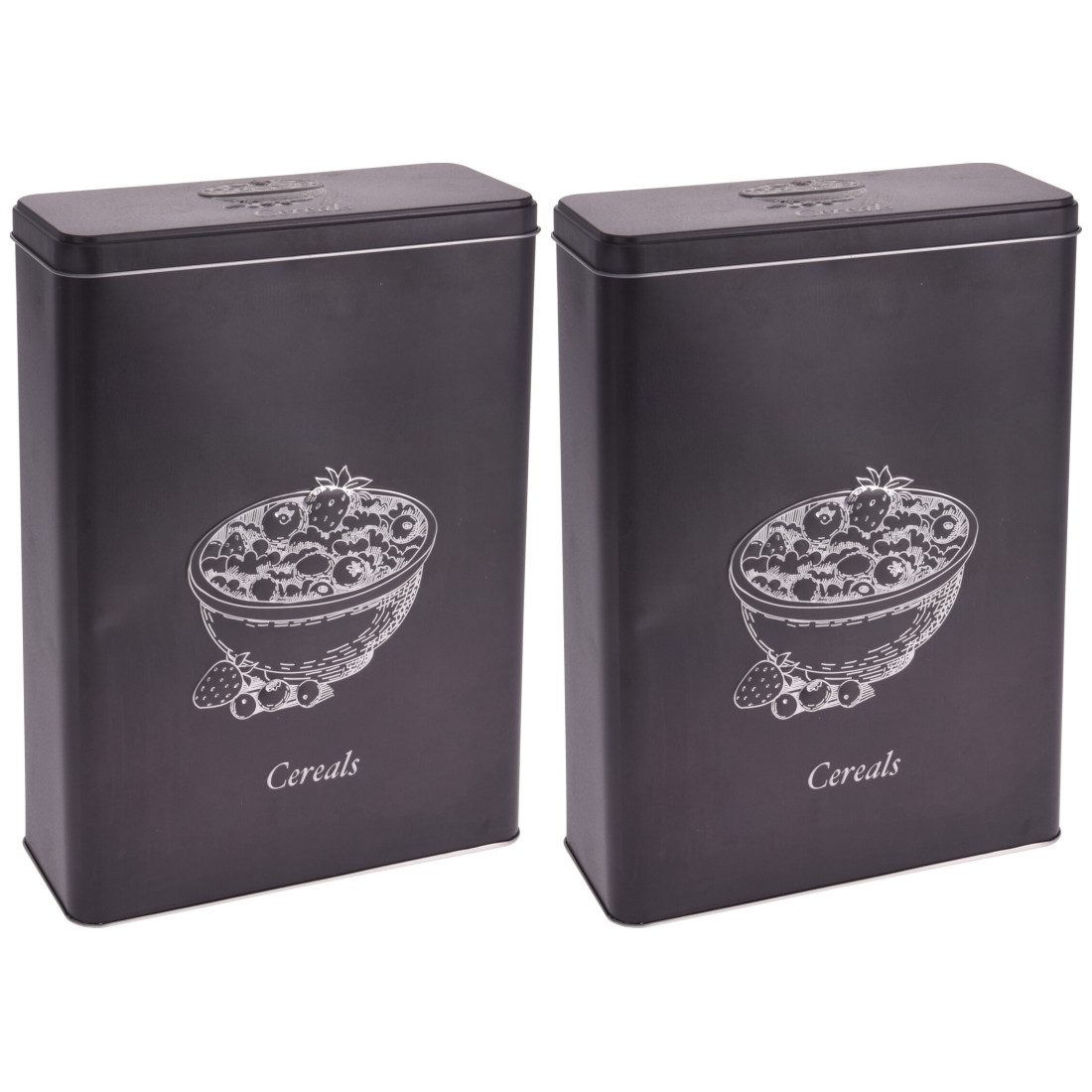 Ultra Clean Vorratsdose 2 x Metall Vorratsdose rechteckig, Metall, (2-tlg)