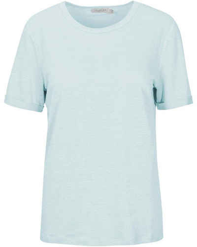 Clarina T-Shirt Rundhals-Leinenshirt