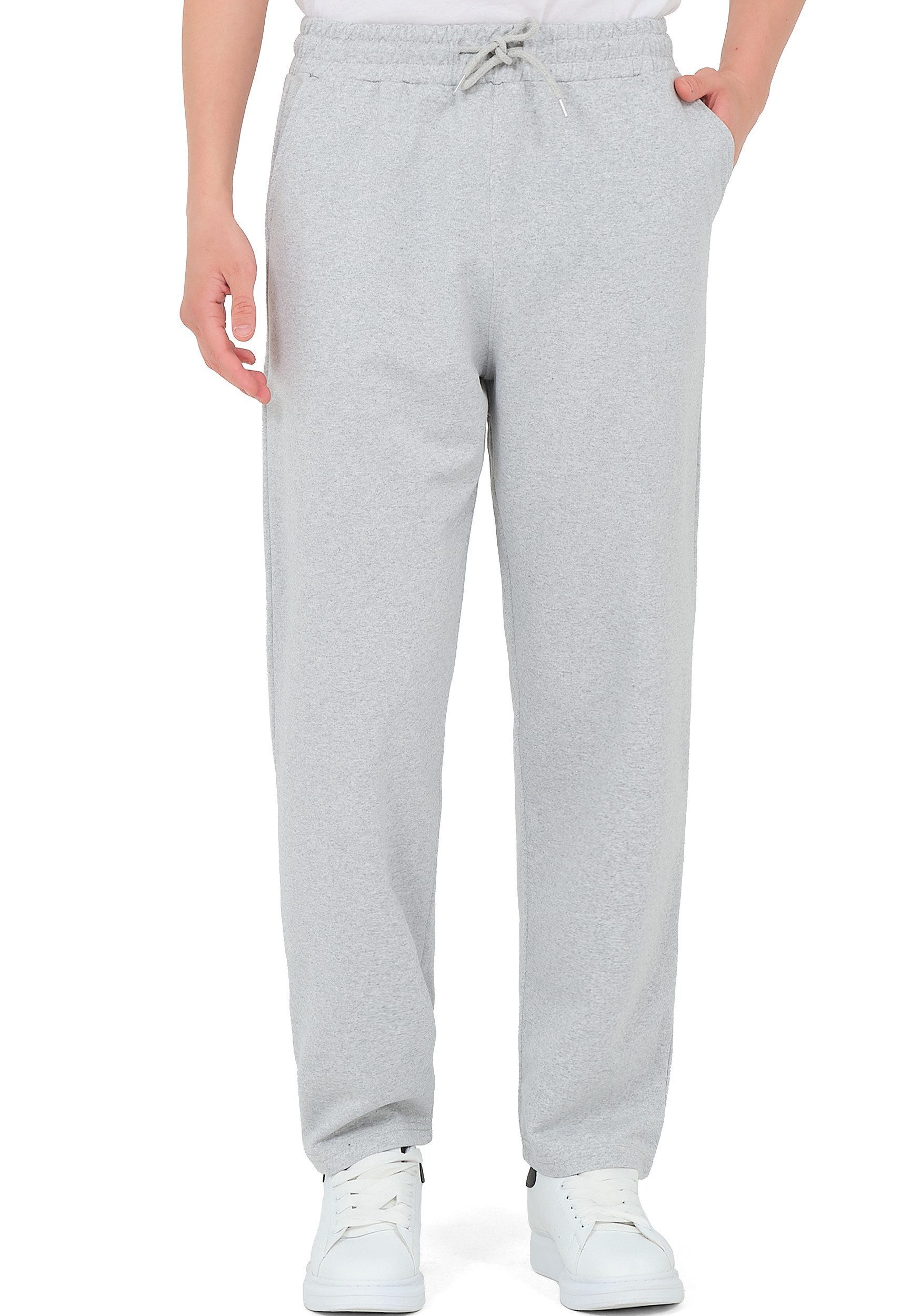 R-CAMP Jogginghose Herren Baumwolle Sporthose Freizeithose Jogger Laufhose Lang Baumwolle Herren Basic Sporthose Trainingshose, modisch, bequem