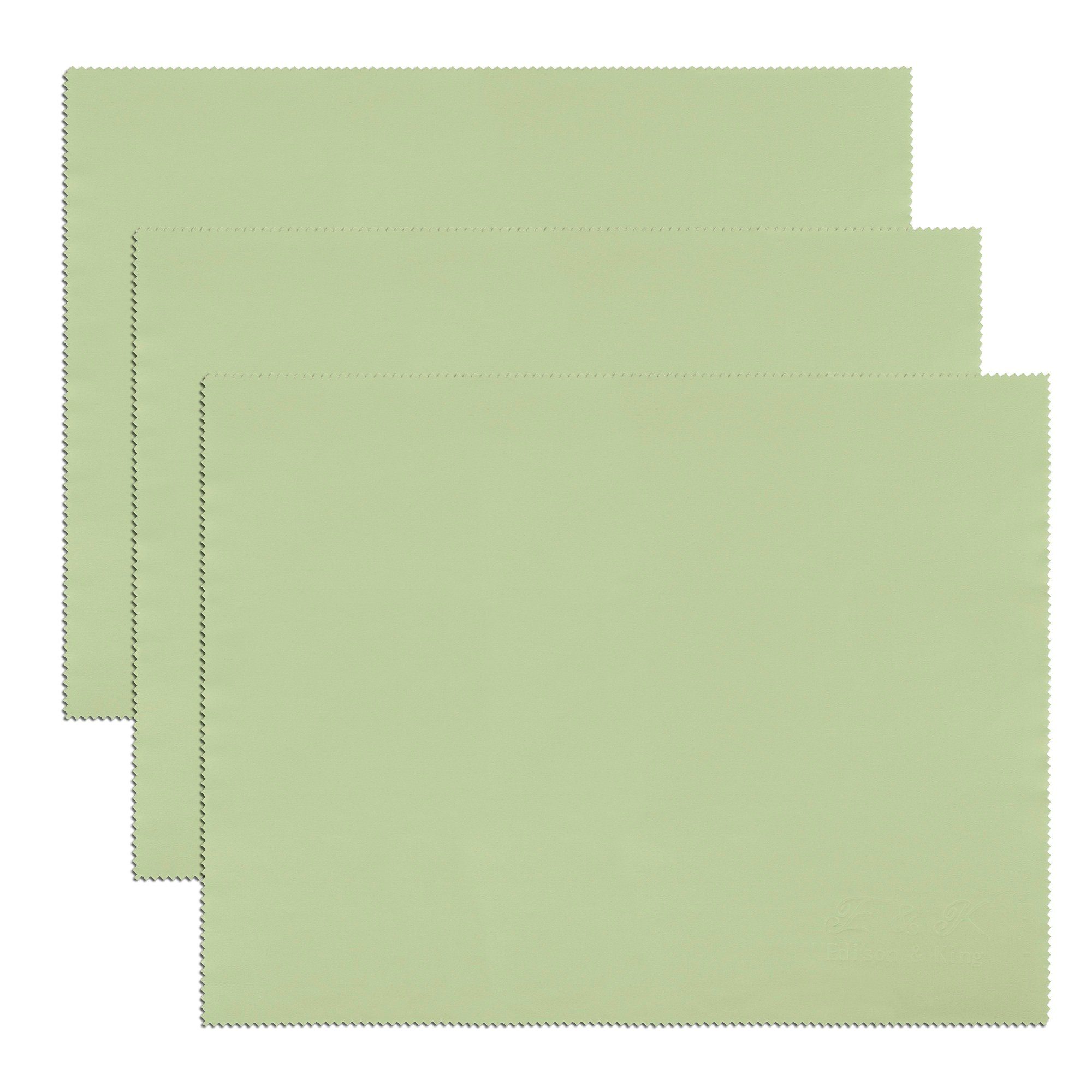 Edison & King biologisch abbaubare Mikrofasertücher, Multipack Mikrofasertuch (Microfaser, 30x40 cm, 3er Pack, 50% biol. abbaubar, Optikerqualität)