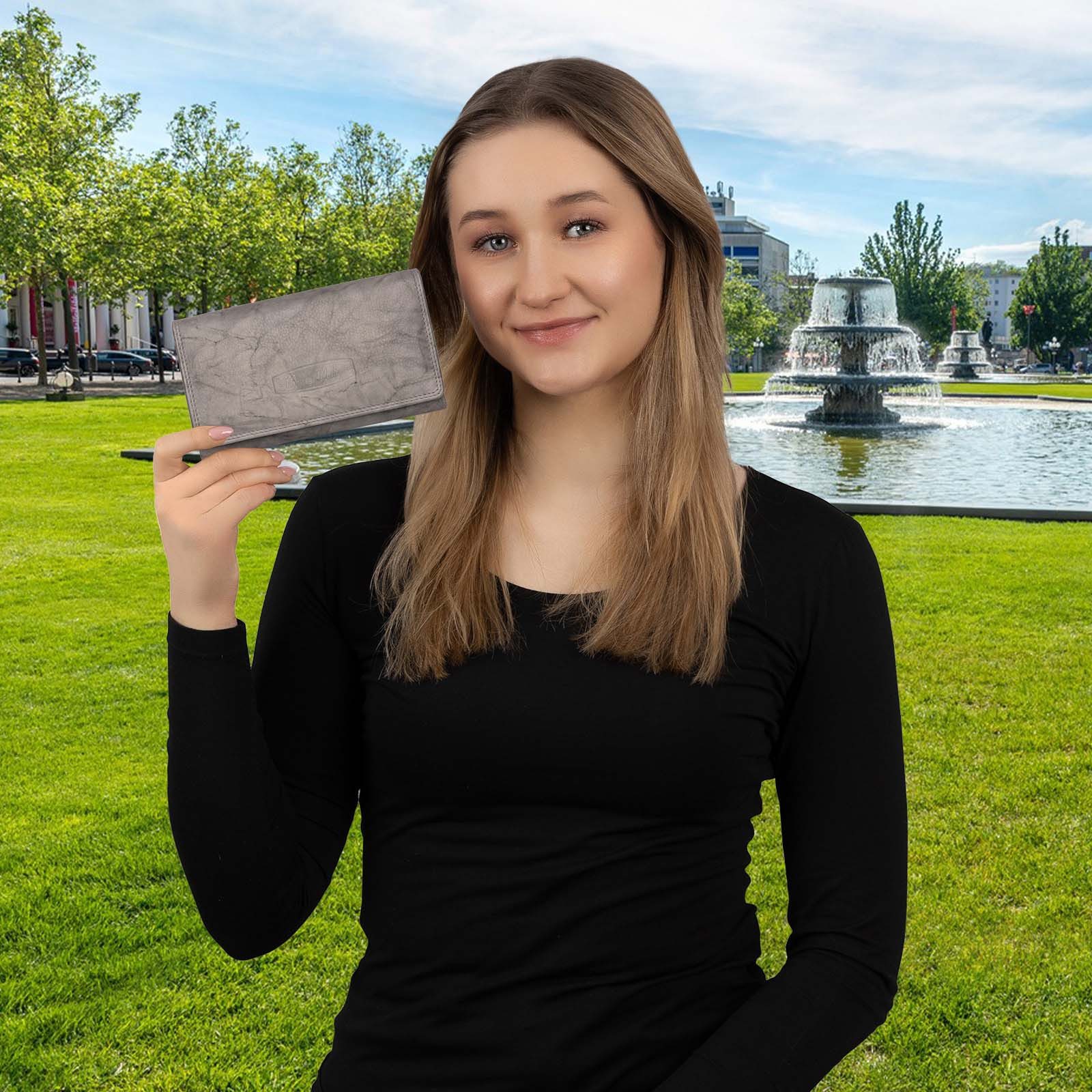 Money Maker Geldbörse RFID Damen Geldbörse Portemonnaie Geldbeutel Damenbör günstig online kaufen