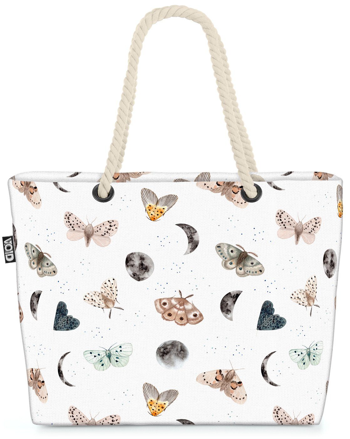 VOID Strandtasche (1-tlg), Nachtfalter Beach Bag Insekten Schmetterlinge Motten Tiere Garten Wiese Balkon