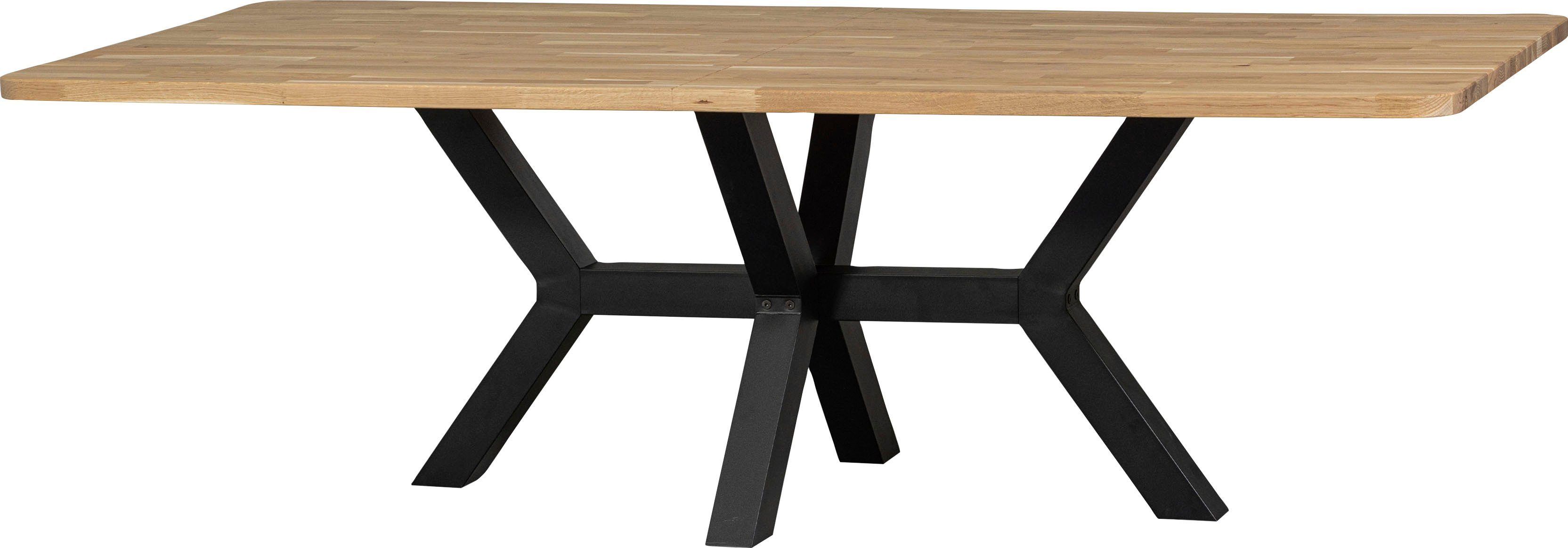 WOOOD Esstisch, Holz teilmassiv, rechteckige Form, H 77 cm x B 240 x T 100 cm
