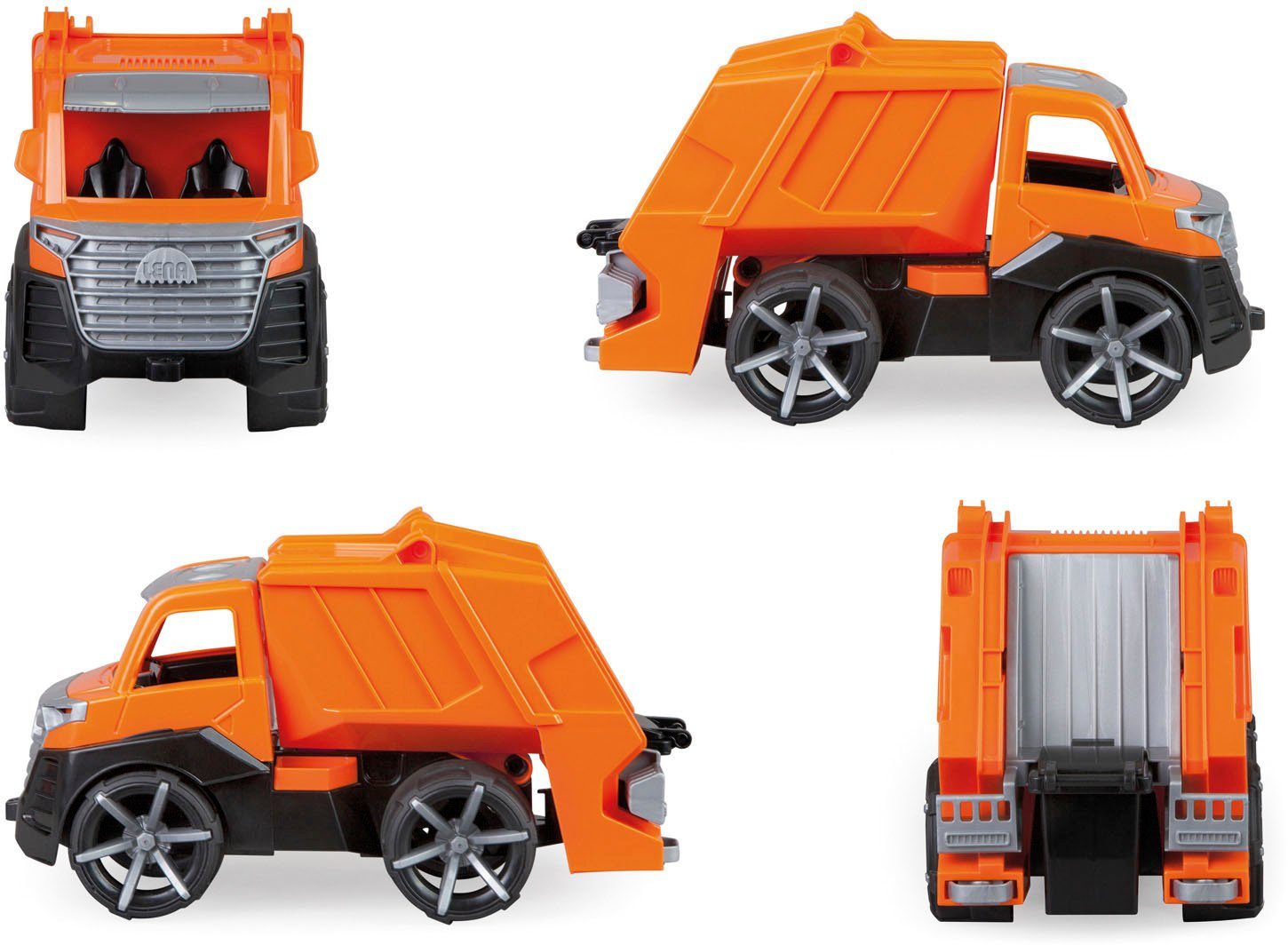 Lena® Spielzeug-Müllwagen TRUXX², inklusive Spielfigur, Made in Europe