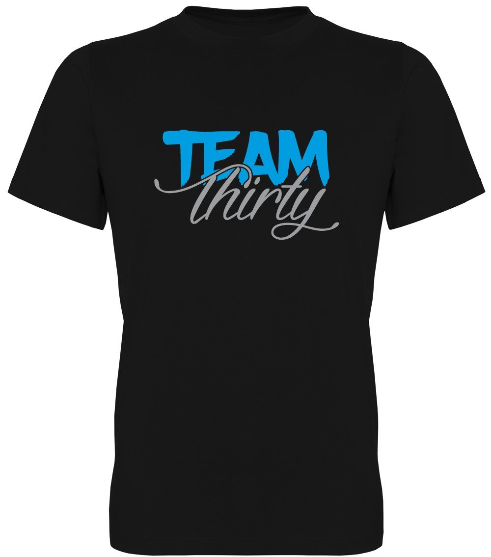 Ggraphics TShirt Team Thirty Herren TShirt, mit trendigem Frontprint