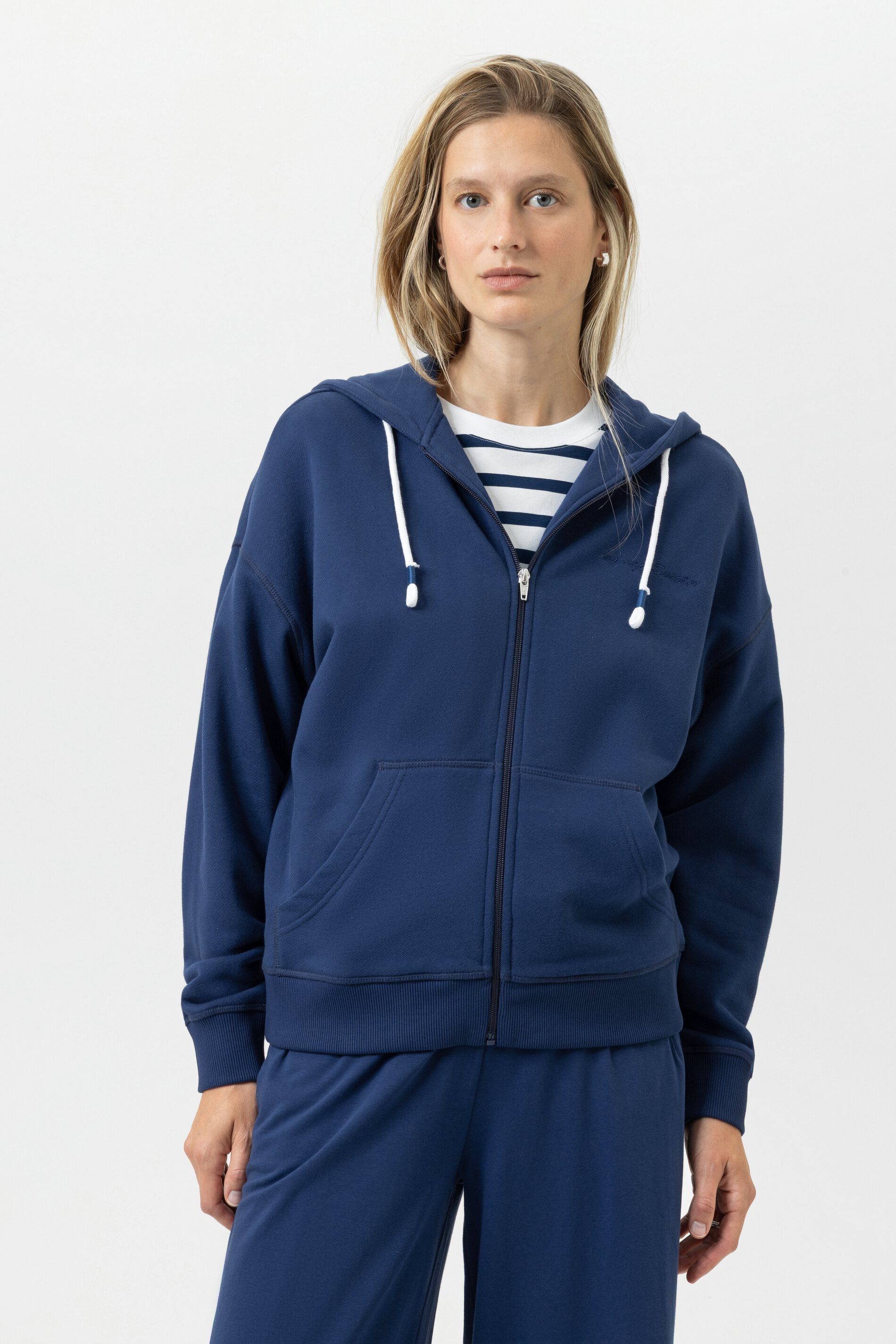 Sweatshirt Mey Jacke Serie Mellow Cotton Uni Sweatjacke