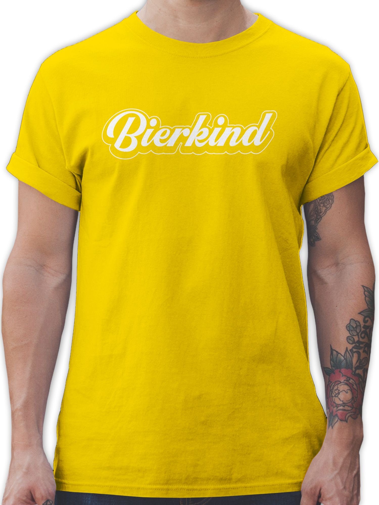 Bierkind T-Shirt 02 Gelb Shirtracer Herren & Party Alkohol