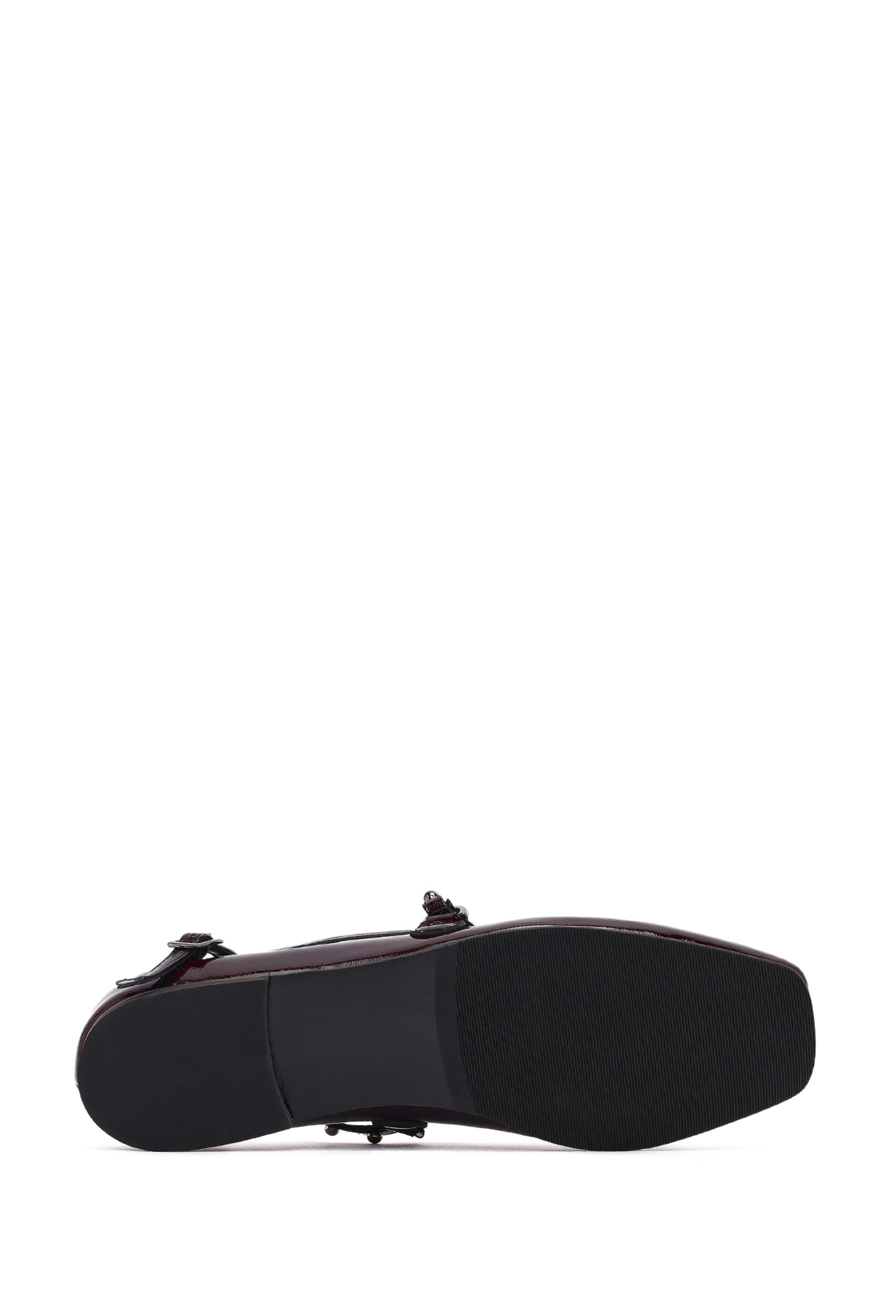 Derimod Ballerinas aus Lackleder Ballerina Kunstlederfutter, TPU Sohle, Absatz 1,5 cm