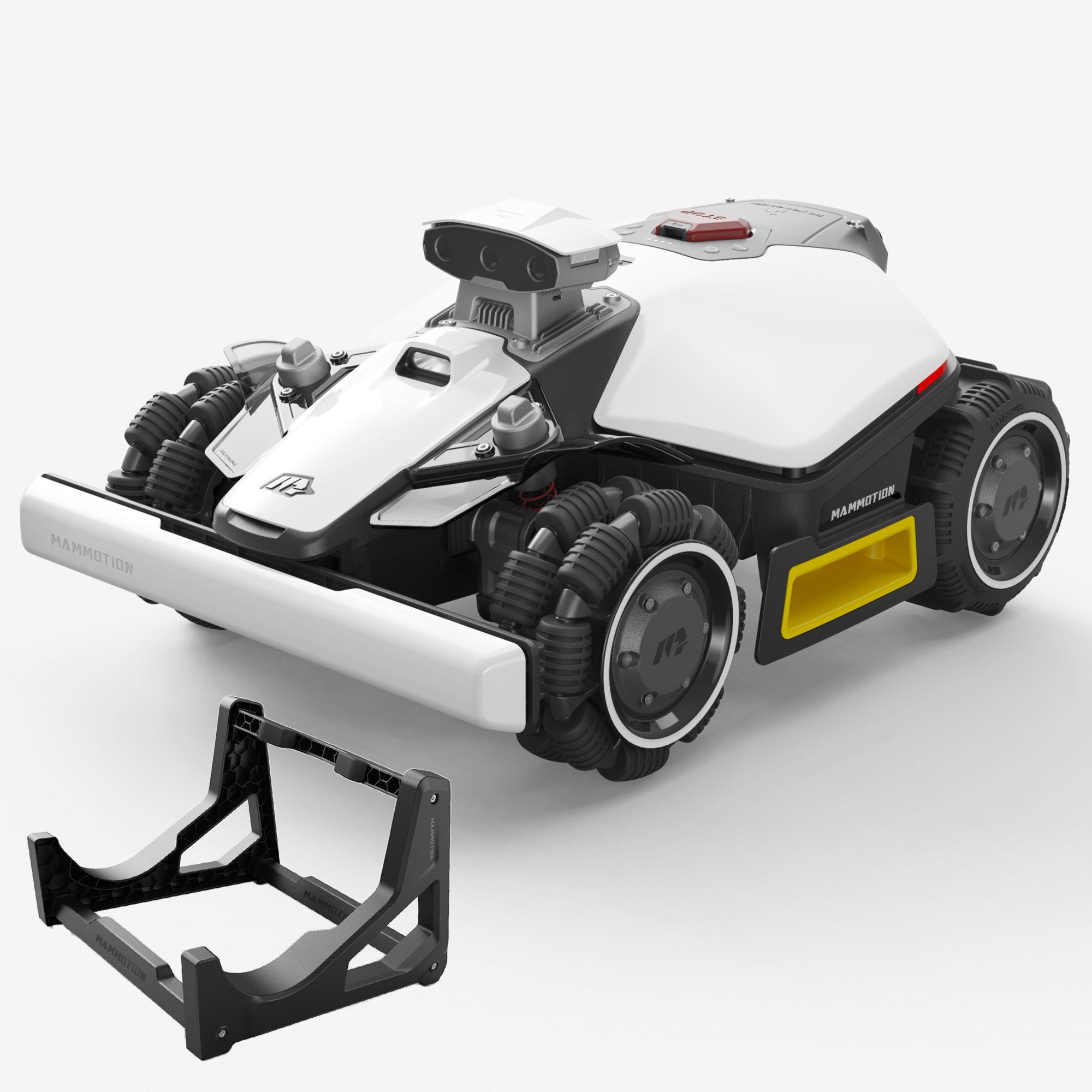 Mammotion Rasenmähroboter LUBA Mini 2 AWD 1000 Mähroboter ohne Begrenzungskabel, bis 1000 m² Rasenfläche, (mit Waschständer, Triple-Kamera KI-Vision + NetRTK), Allradantrieb, Randmähen, DropMow, Auto-Kartierung, 4G-Modul, APP