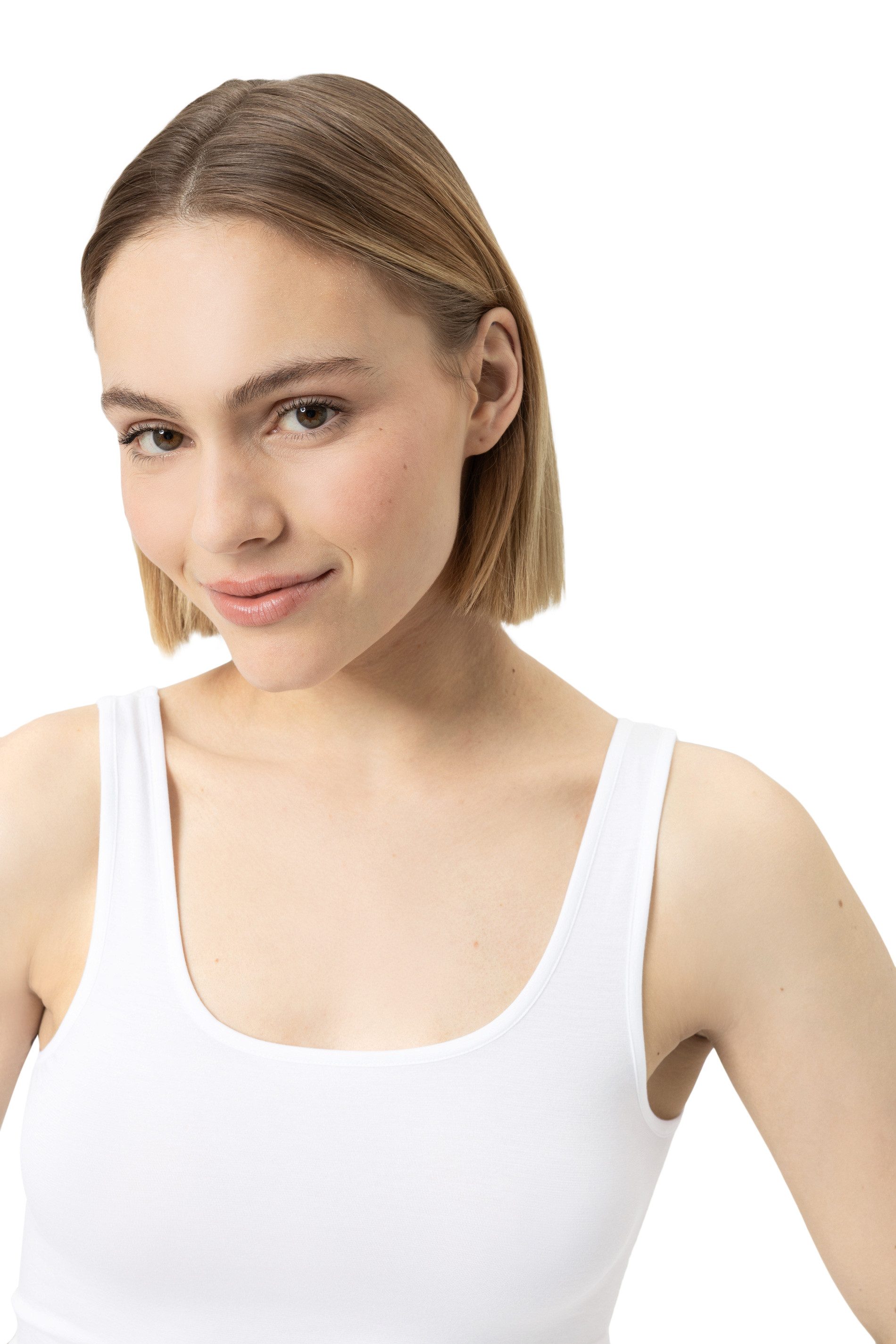 Mey Trägertop Modal Pure ohne Seitennähte, glänzende Details, elastisch, Rundhalsausschnitt