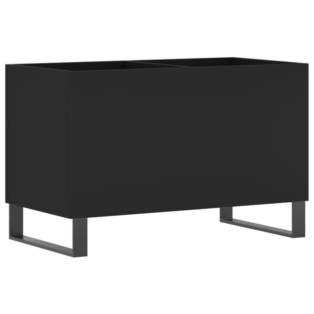 vidaXL Holzwerkstoff, Plattenschrank cm 74,5x38x48 Schwarz Media-Regal 1-tlg.