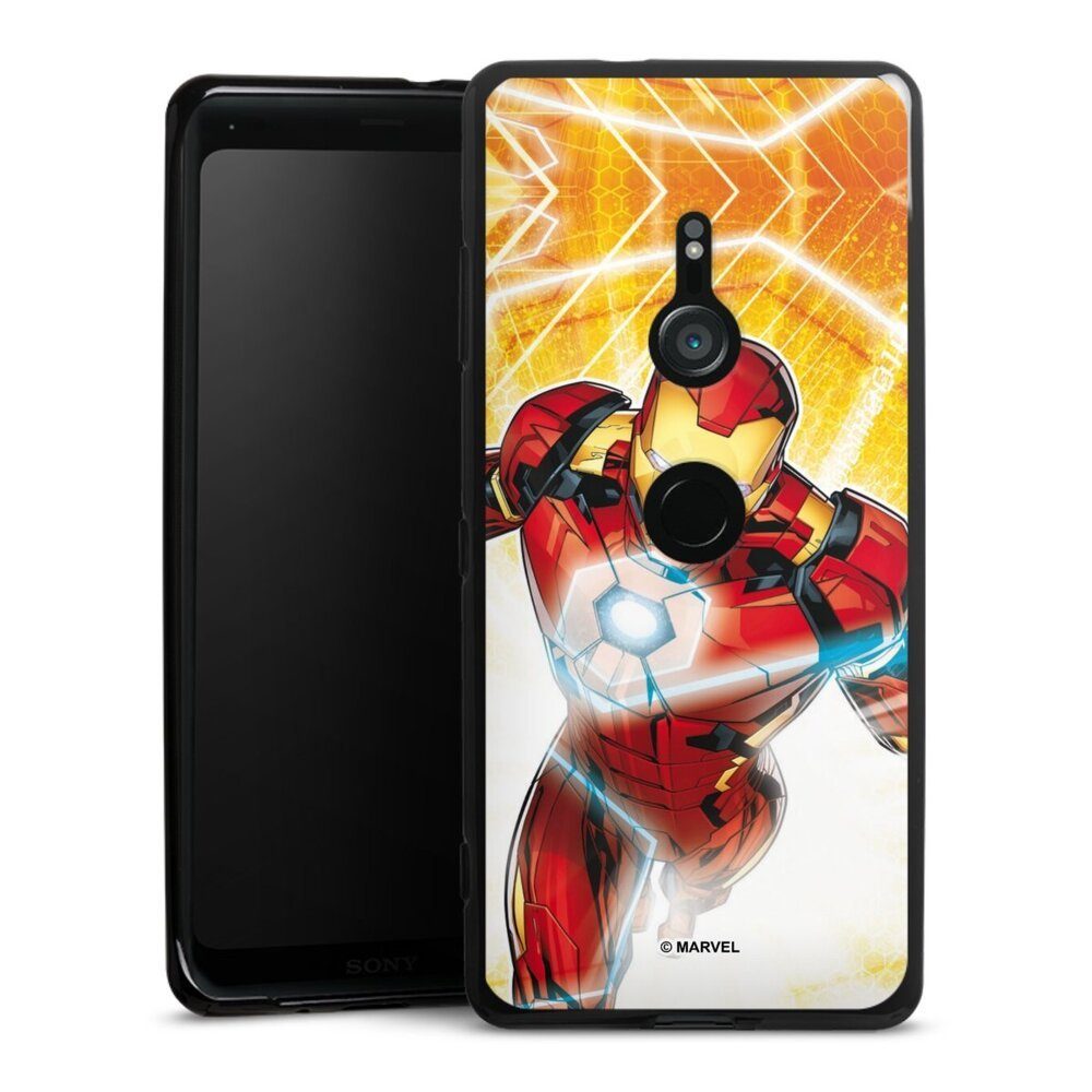 DeinDesign Handyhülle Iron Man on Fire, Sony Xperia XZ 3 Silikon Hülle Bumper Case Handy Schutzhülle