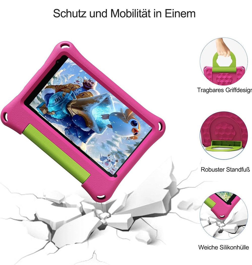 VASOUN 7 Zoll Kinder tablet,32 GB,wifi,Kindersicher,Kinder Lern-Tablet Tablet (7-Zoll-Tablet", 32 GB, Android, (Anti-Blaulicht,Vorinstallierte Kinder Lernsoftware,Robustes Design)