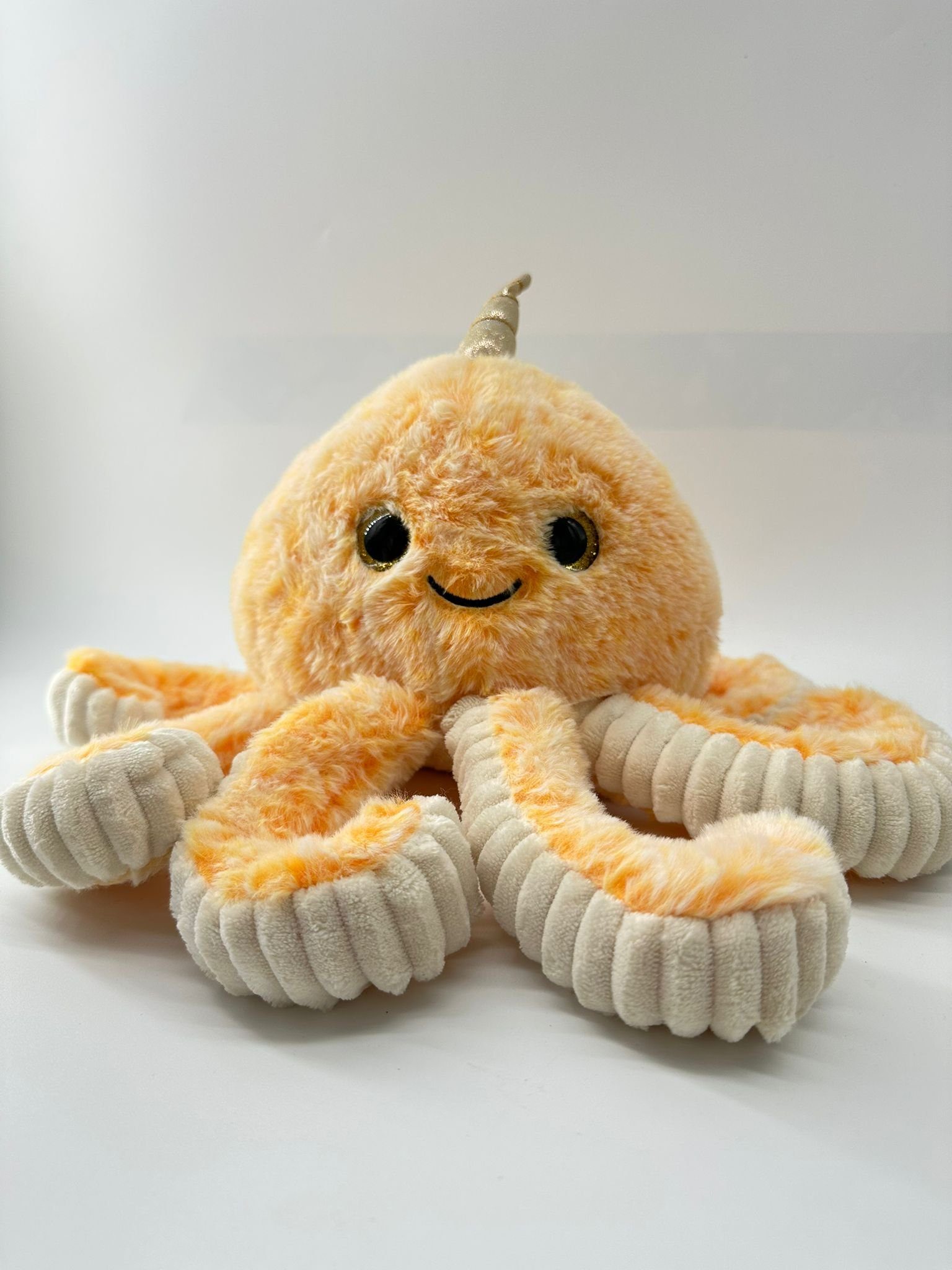 soma Kuscheltier Krake Plüsch Spielzeug Octopus Kuscheltier Cartoon Oktopus Orange 20cm (1-St), Super weicher Plüsch Stofftier Kuscheltier für Kinder zum spielen