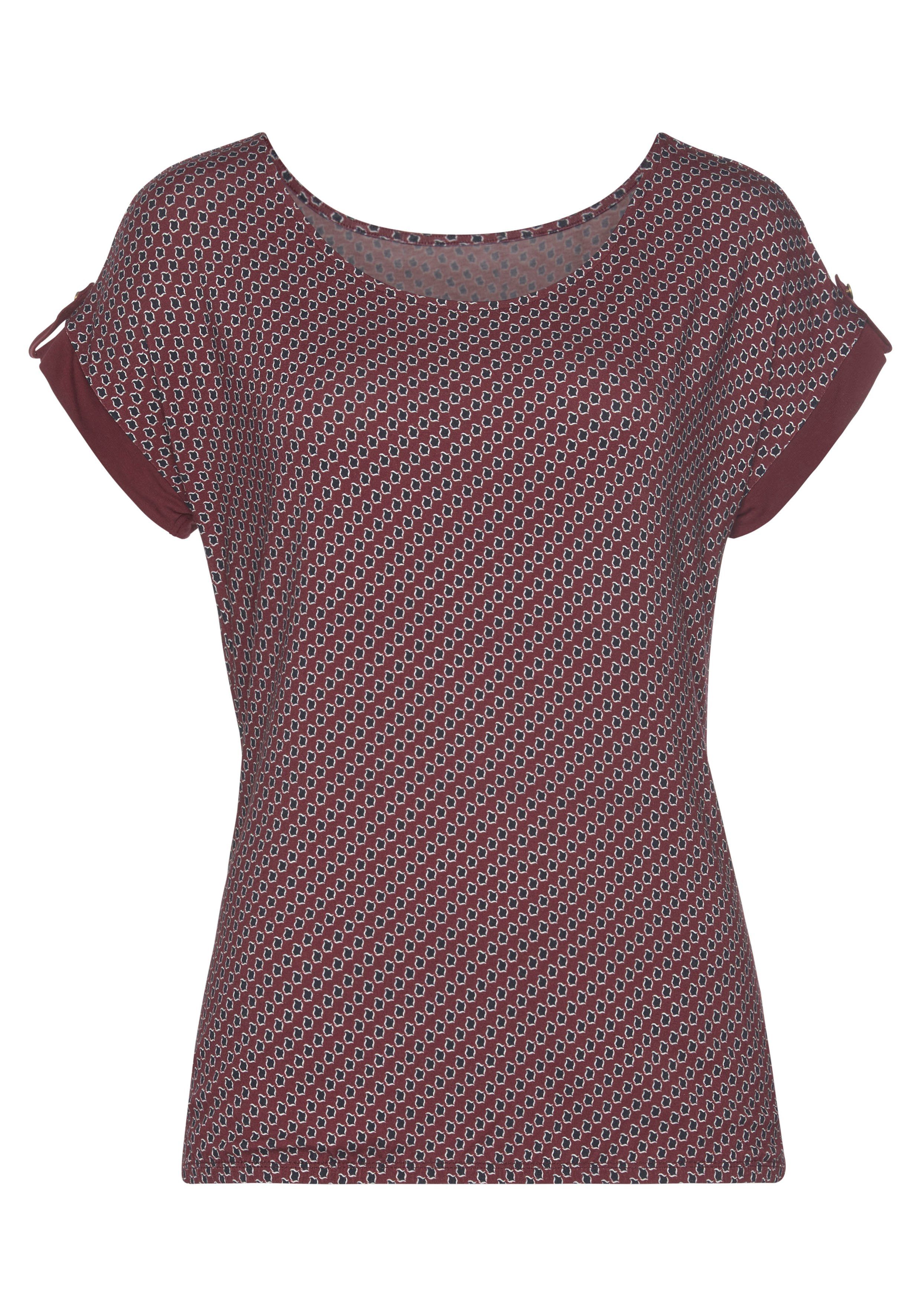 Vivance Kurzarmshirt mit dekorativem Ärmelsaum (2er-Pack) aus weichem Viskose-Stretch. € 34,98, (€ 17,49 pro 1 Stk).