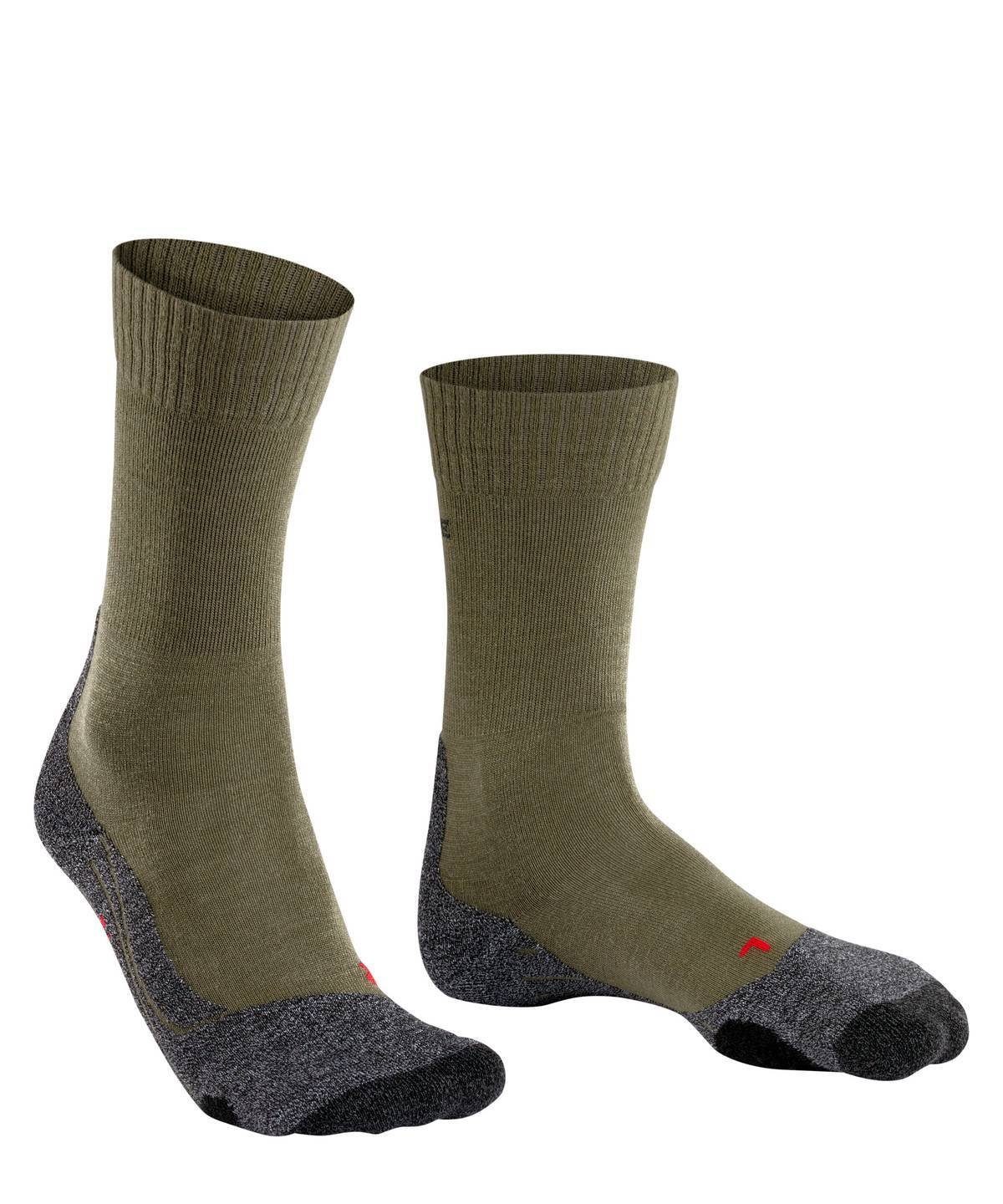 Herren Sportsocken Polsterung TK2, - FALKE Trekking Socken Socken Olivgrün