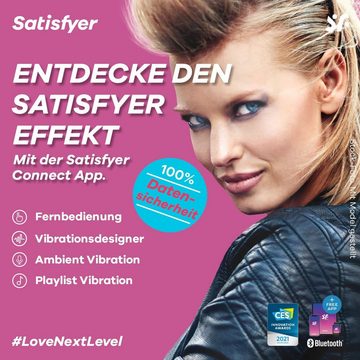 Satisfyer Klitoris-Stimulator Satisfyer "Hot Lover Connect App", Vibrator, App- & Wärmefunktion