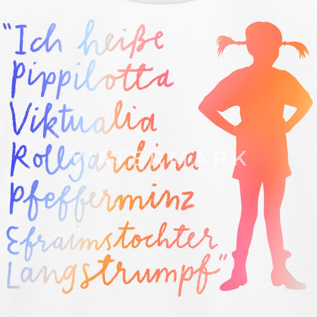 Spreadshirt T-Shirt Pippi Langstrumpf Ich Heiße … Kinder Premium T-Shirt (1-tlg)