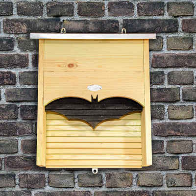 Antikas Futterstation Nistkasten für Fledermäuse, Batman Logo, Fledermauskasten, Nisthilfe