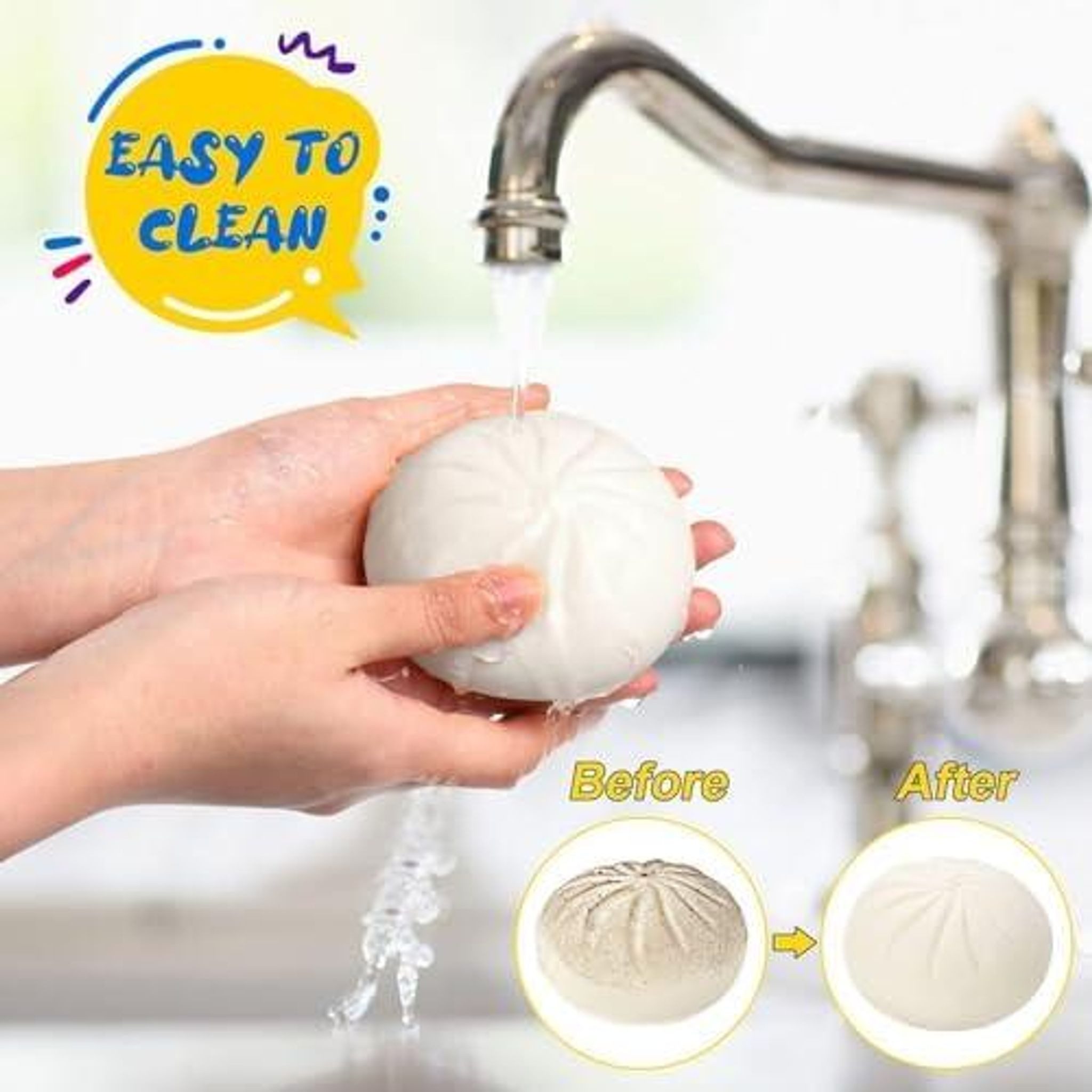 FELIXLEO Fidget-Gadget Giant Dumpling Squishy Fidget Toy Anti Stressball mit Dampfgarer