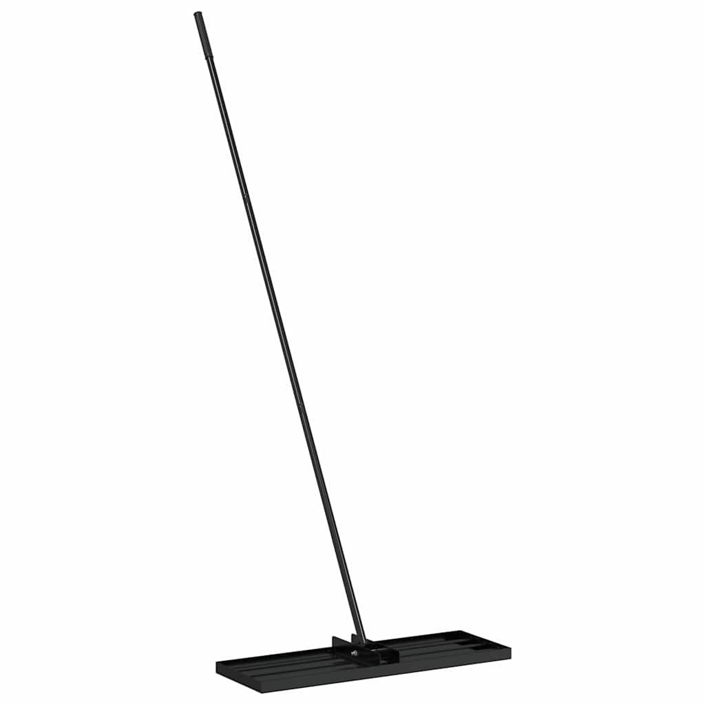 vidaXL Rechen Gartenrechen Schwarz 75 x 25 x 200 cm Pulverbeschichteter Stahl, (1-tlg)
