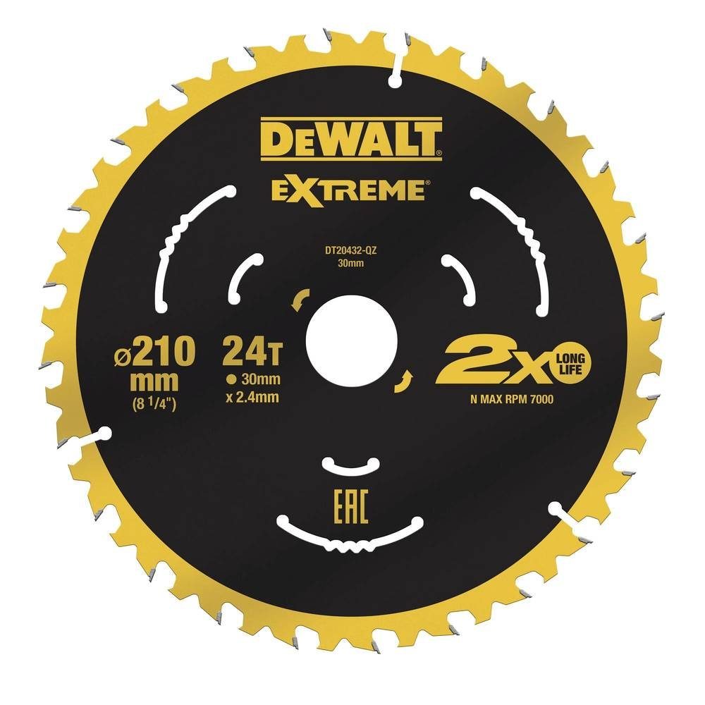 DeWalt Kreissägeblatt Kreissaegeblatt stat. 210/30mm 24WZ