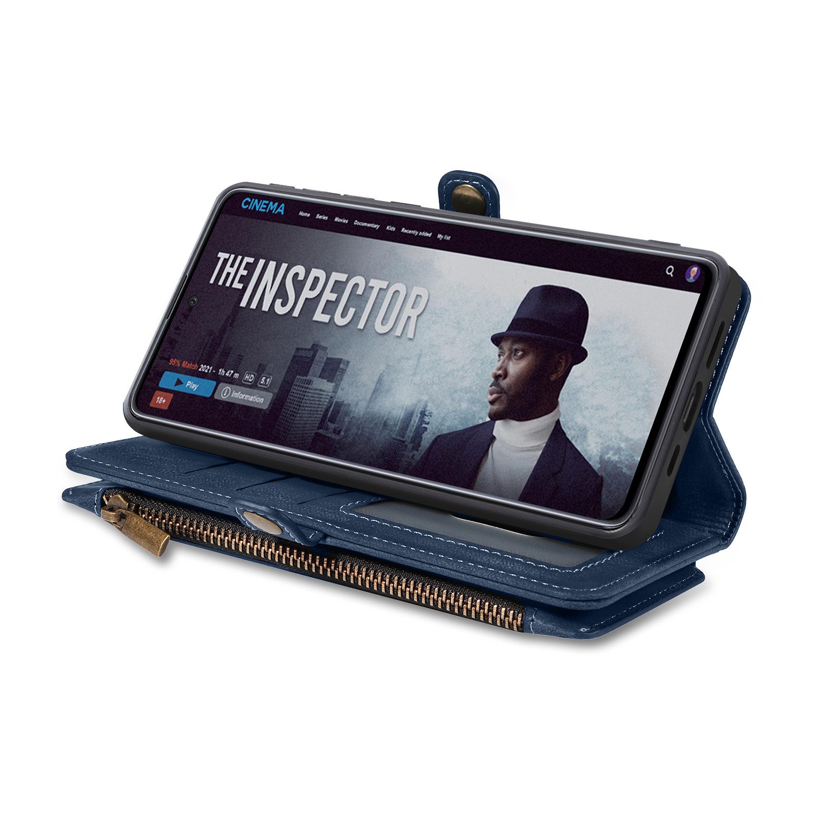 Tec-Expert Handyhülle Geldbörse Hülle mit RFID Schutz für Samsung Galaxy S26, Klapphülle Cover Case mit Kartenfach Geldfach Münzfach – Bild 4 von 5