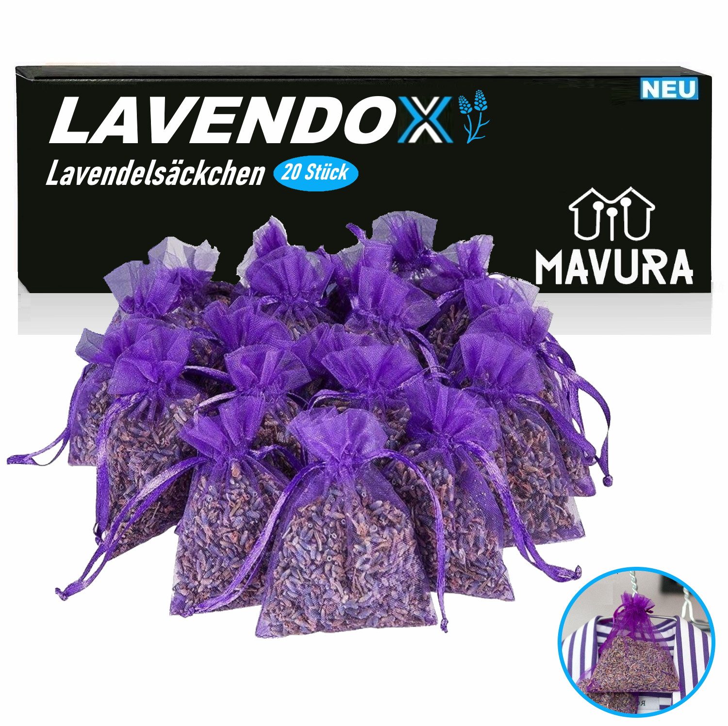 MAVURA Lavendelbeutel LAVENDOX Lavendelsäckchen Lavendelkissen Mottenschutz günstig online kaufen