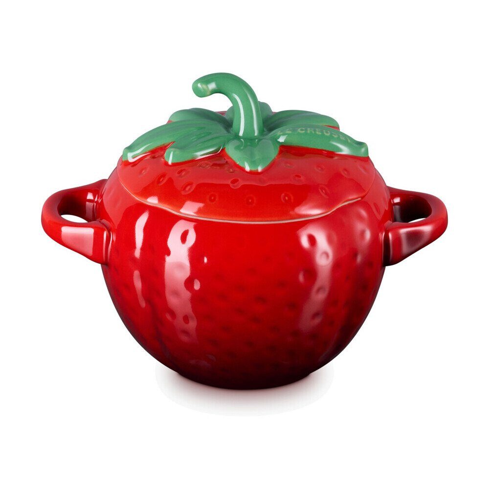 LE CREUSET Bräter Mini-Cocotte 0,57 l Erdbeere, Steinzeug, Mini-Cocotte, 0,57 l, Steinzeug, rot