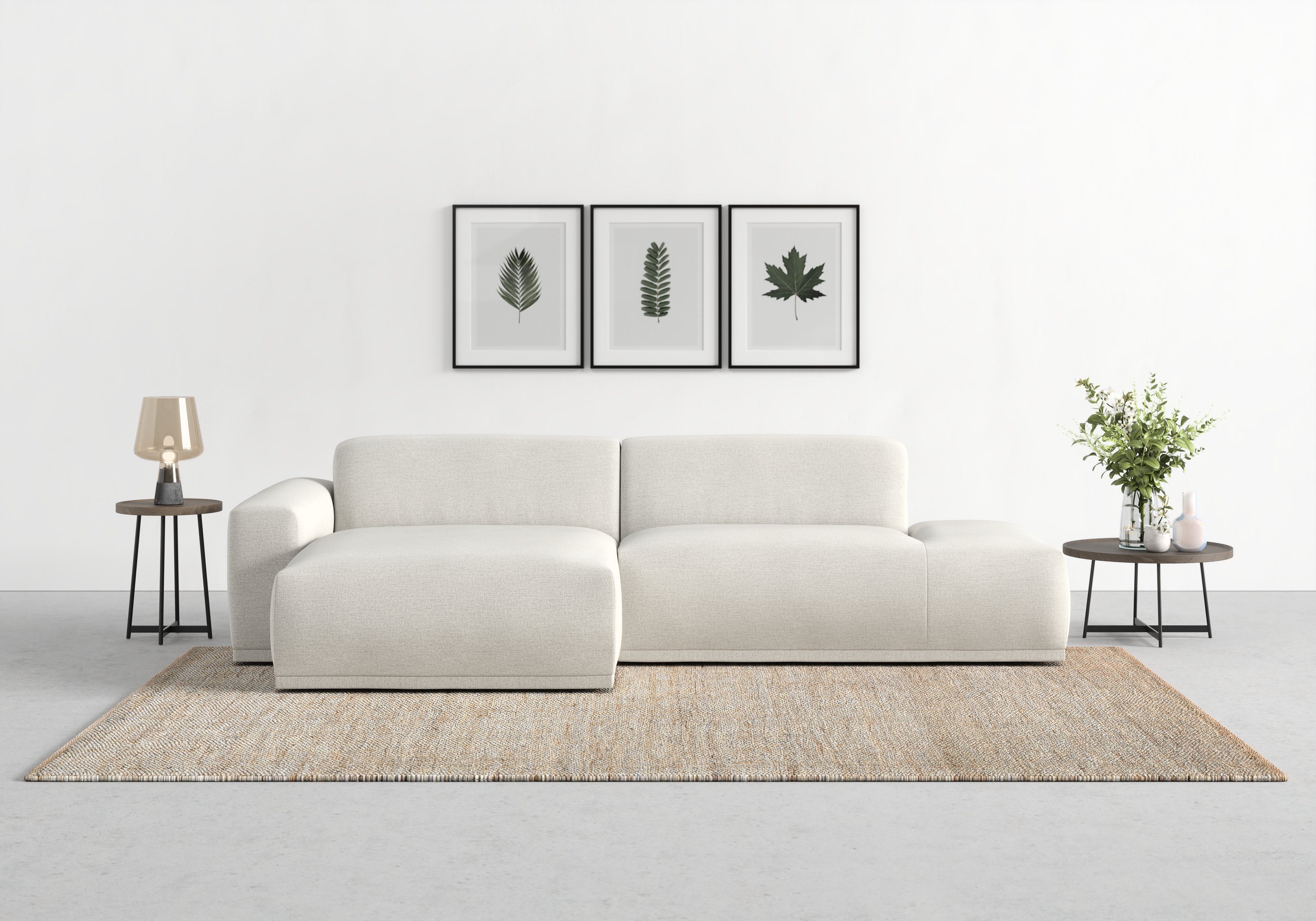TRENDMANUFAKTUR Ecksofa "Braga, mit hochwertigem Kaltschaum, L-Form, in Cor günstig online kaufen