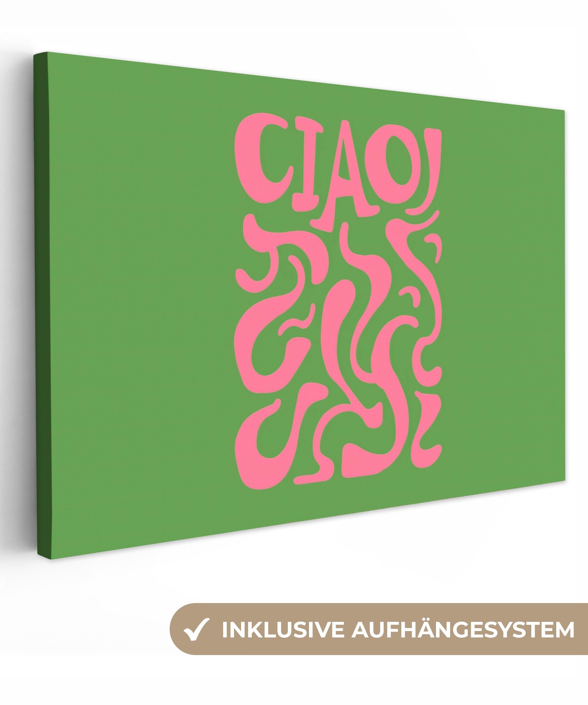 OneMillionCanvasses® Leinwandbild Abstrakt - Rosa - günstig online kaufen