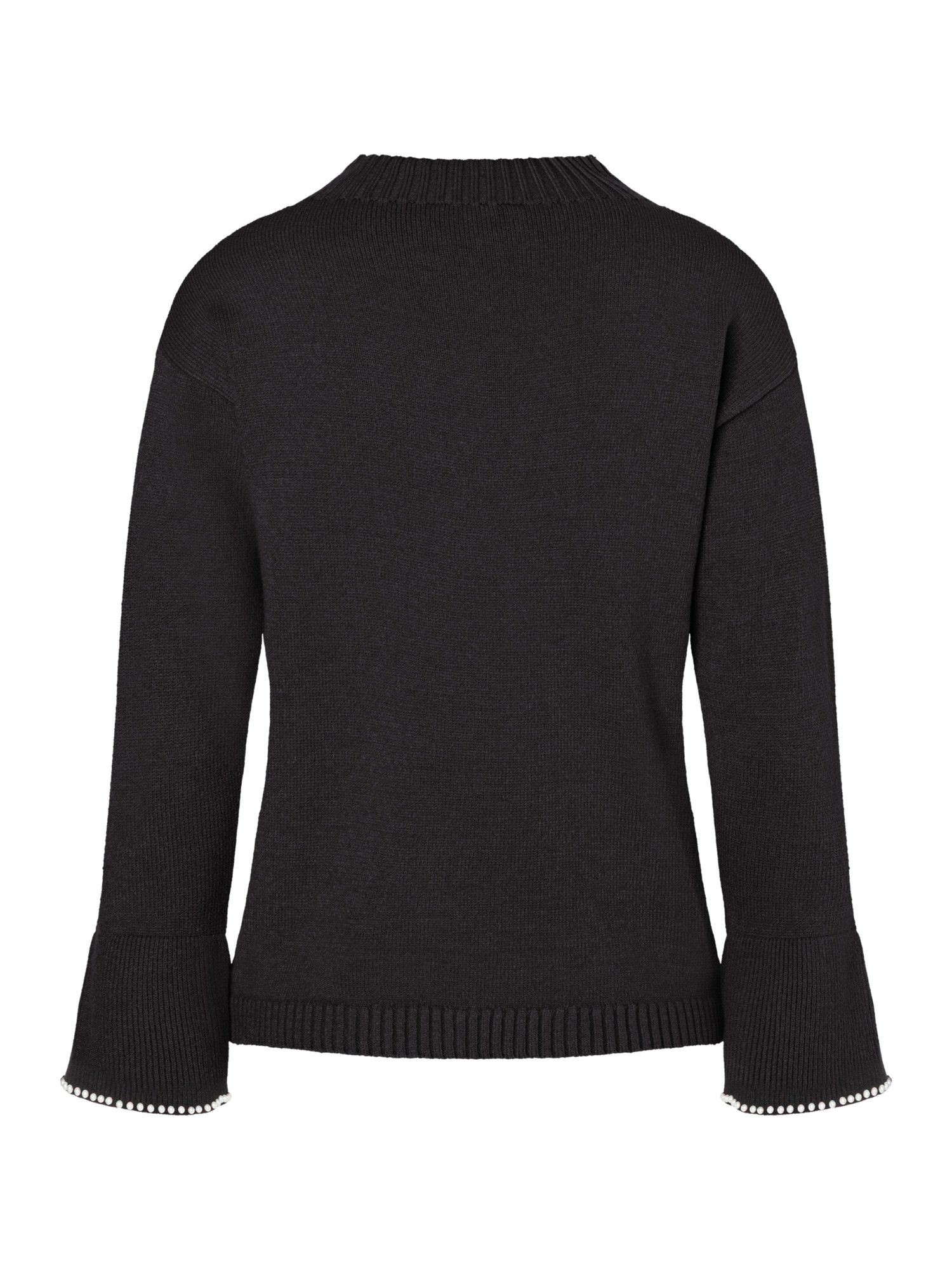 MORE&MORE Rundhalspullover softer Strickpullover mit Perlensaum günstig online kaufen