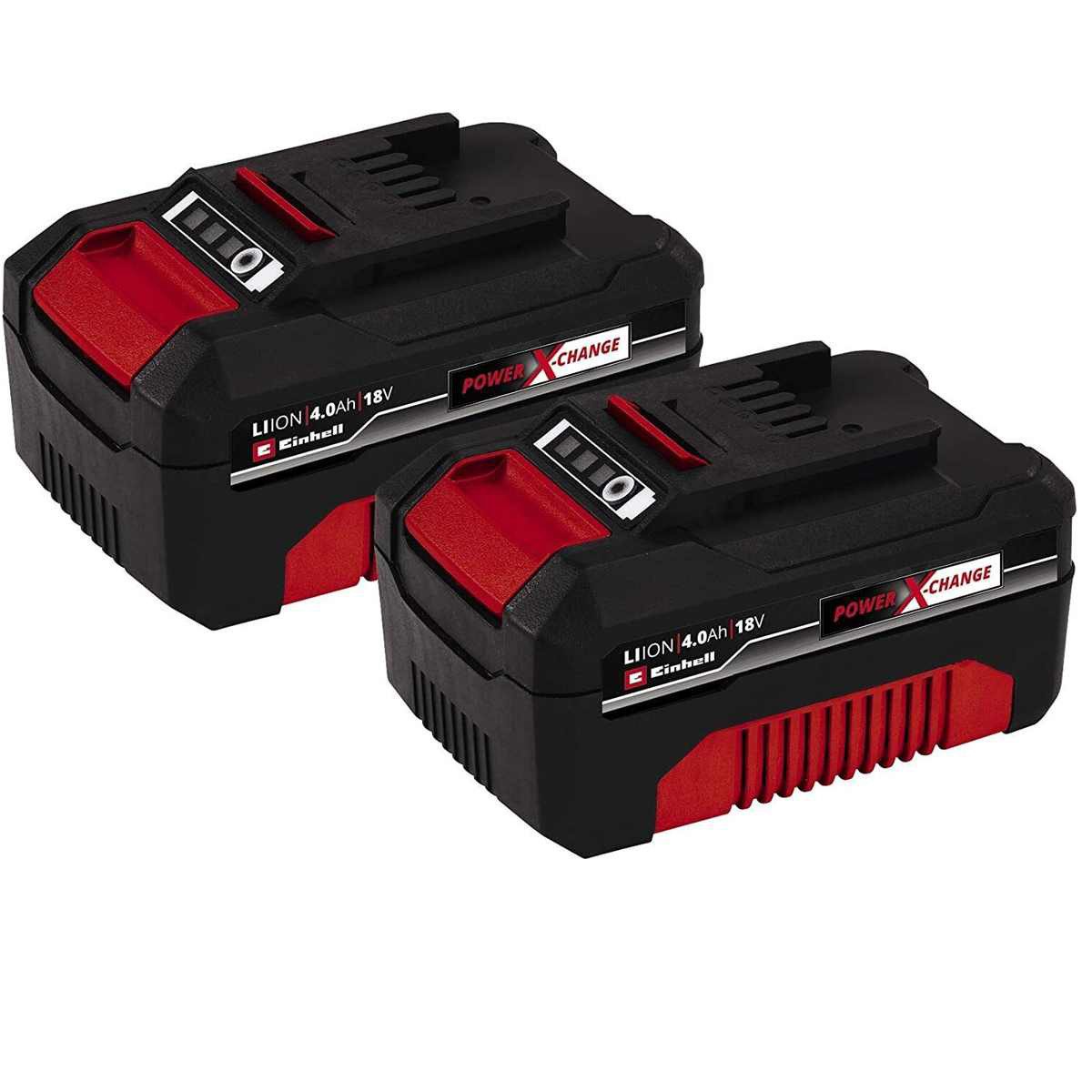 Einhell PXC-Twinpack 4,0 Ah Power X-Change Li-Ion 18 Volt 2er Pack Akku-Set